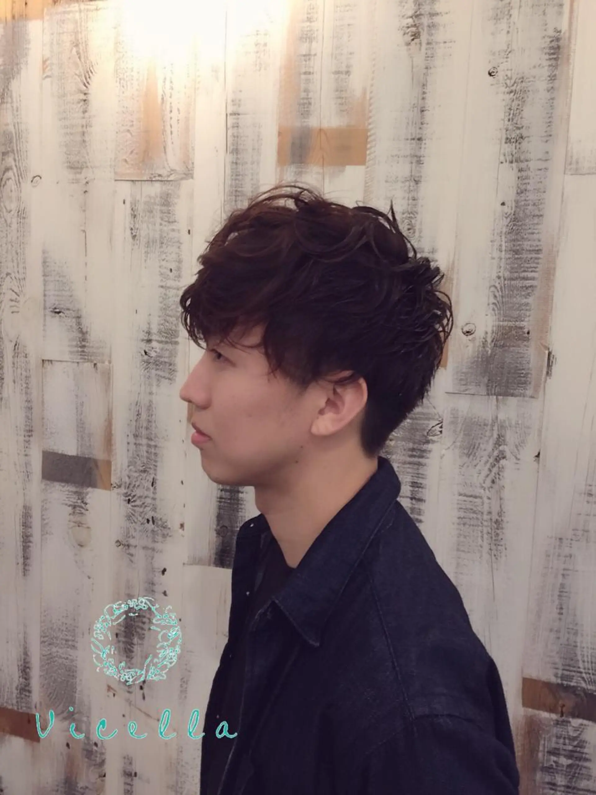 メンズ メンズパーマ ツーブロック 柴田泰秀sotti. 髪質改善/ブリーチのヘアスタイル