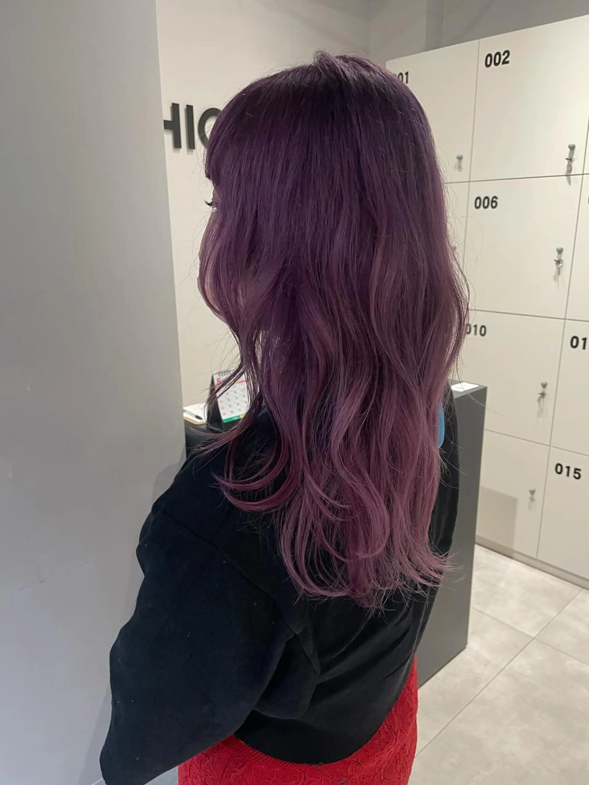 ミディアム カラー ブリーチ ケアブリーチ パープルカラー ブリーチ👩‍🦳/ ‪✂︎MANAMIのヘアスタイル