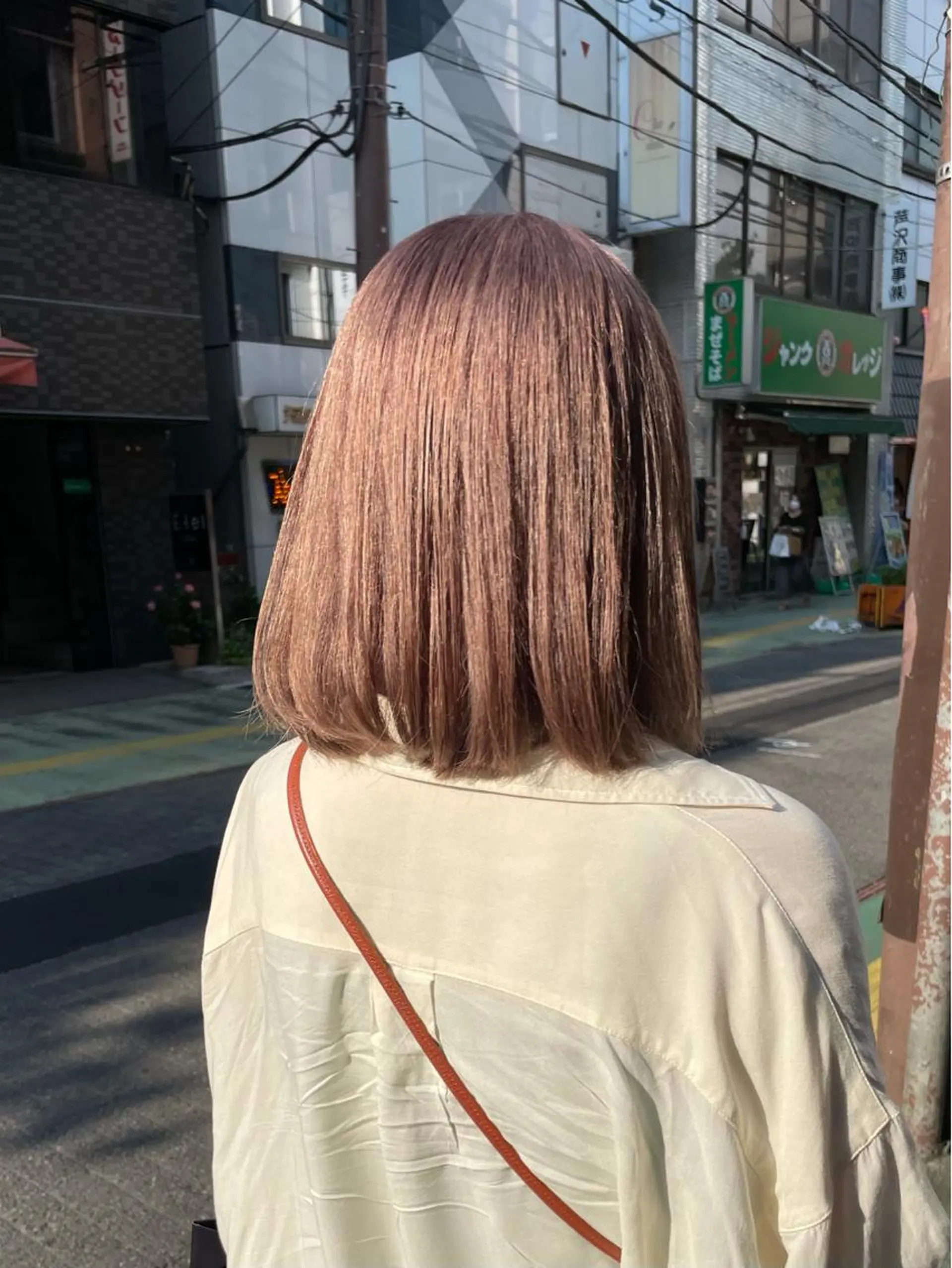 カラー ベージュカラー ピンクカラー ピンクベージュ ♡Eleanor大宮 aya♡のヘアスタイル