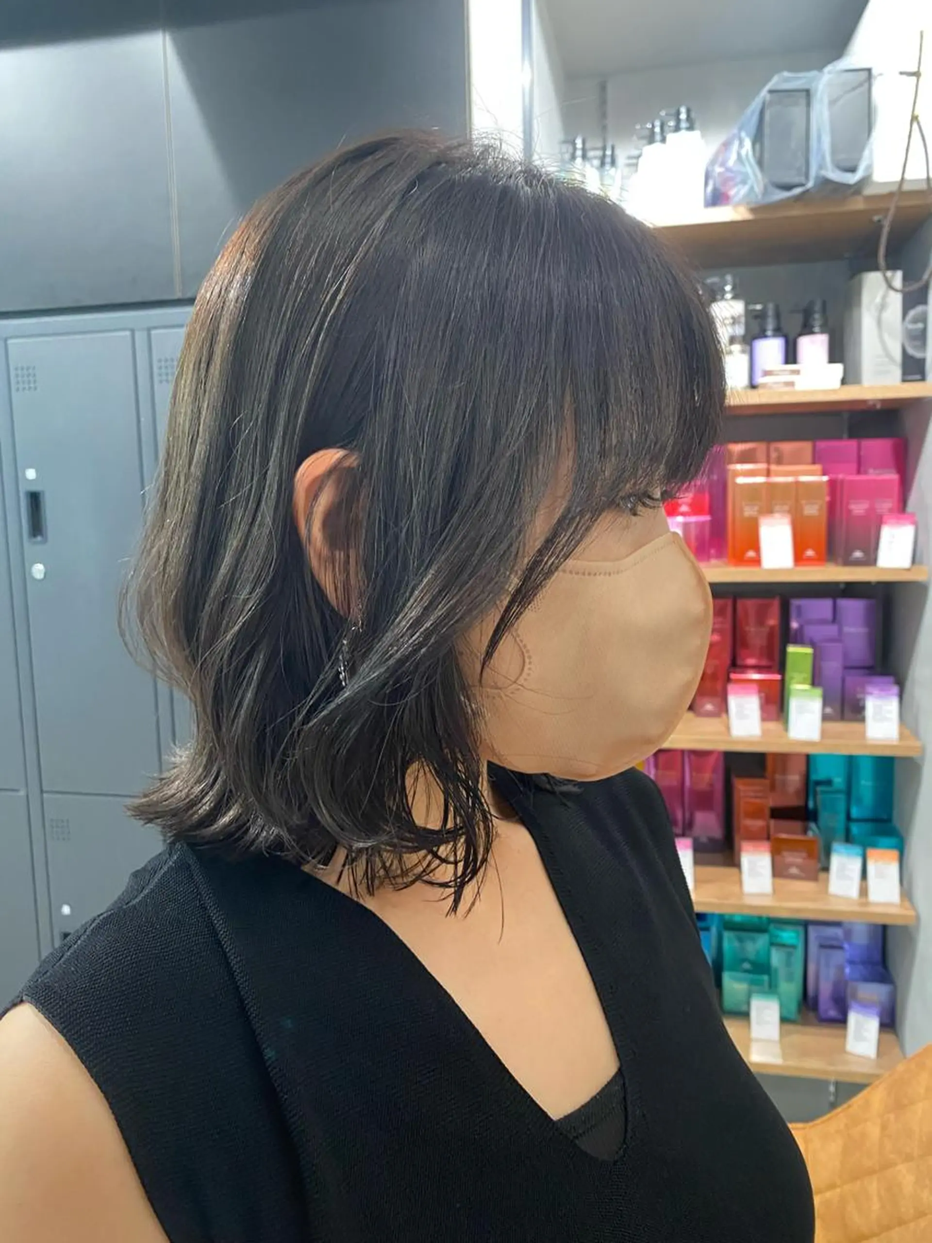 ミディアム カラー カット ヘアカラー トリートメント 【髪質改善】 梅田　聡のヘアスタイル