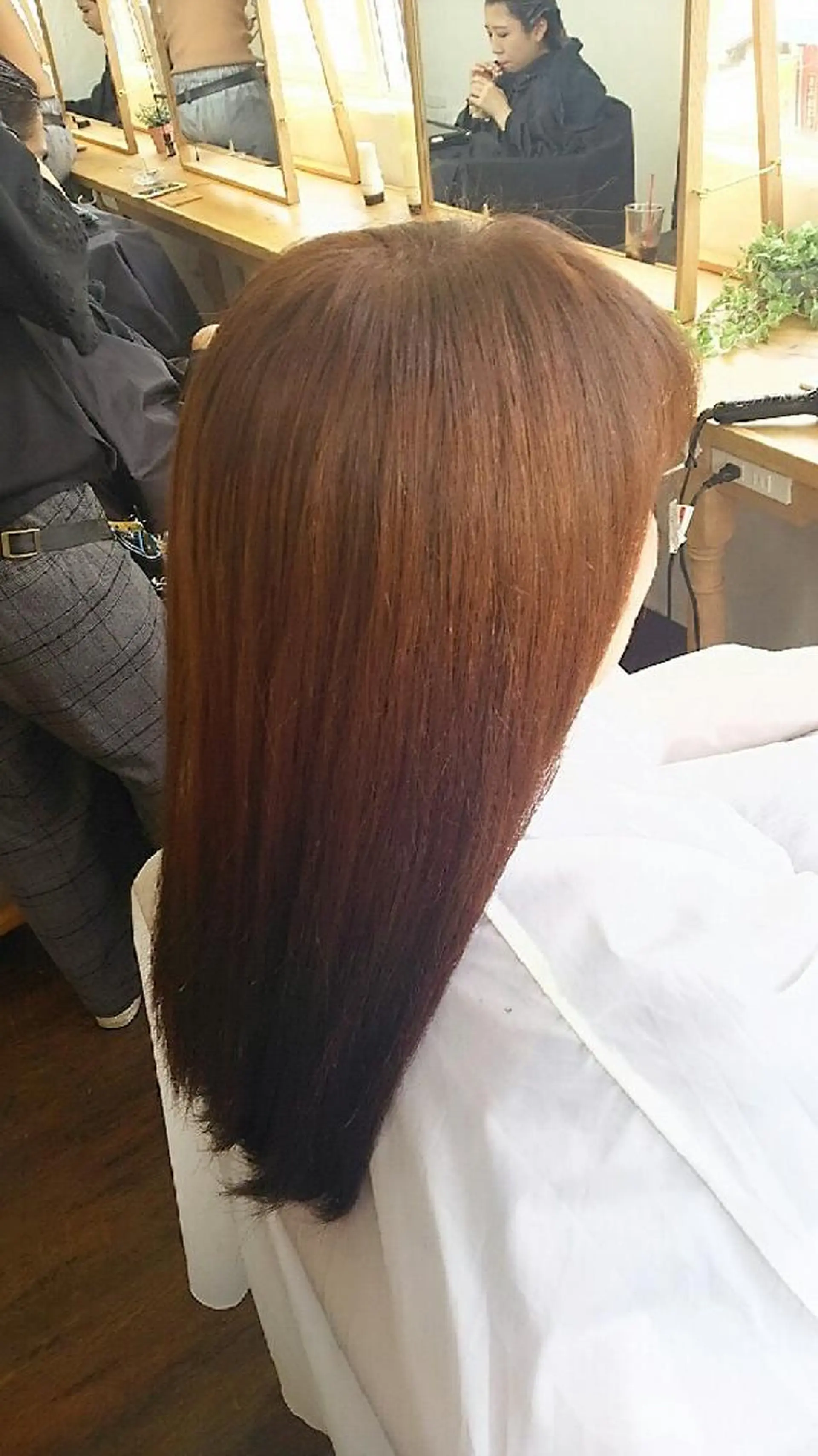 ロング カラー ベージュカラー ブラウンカラー こだしま   みなのヘアスタイル