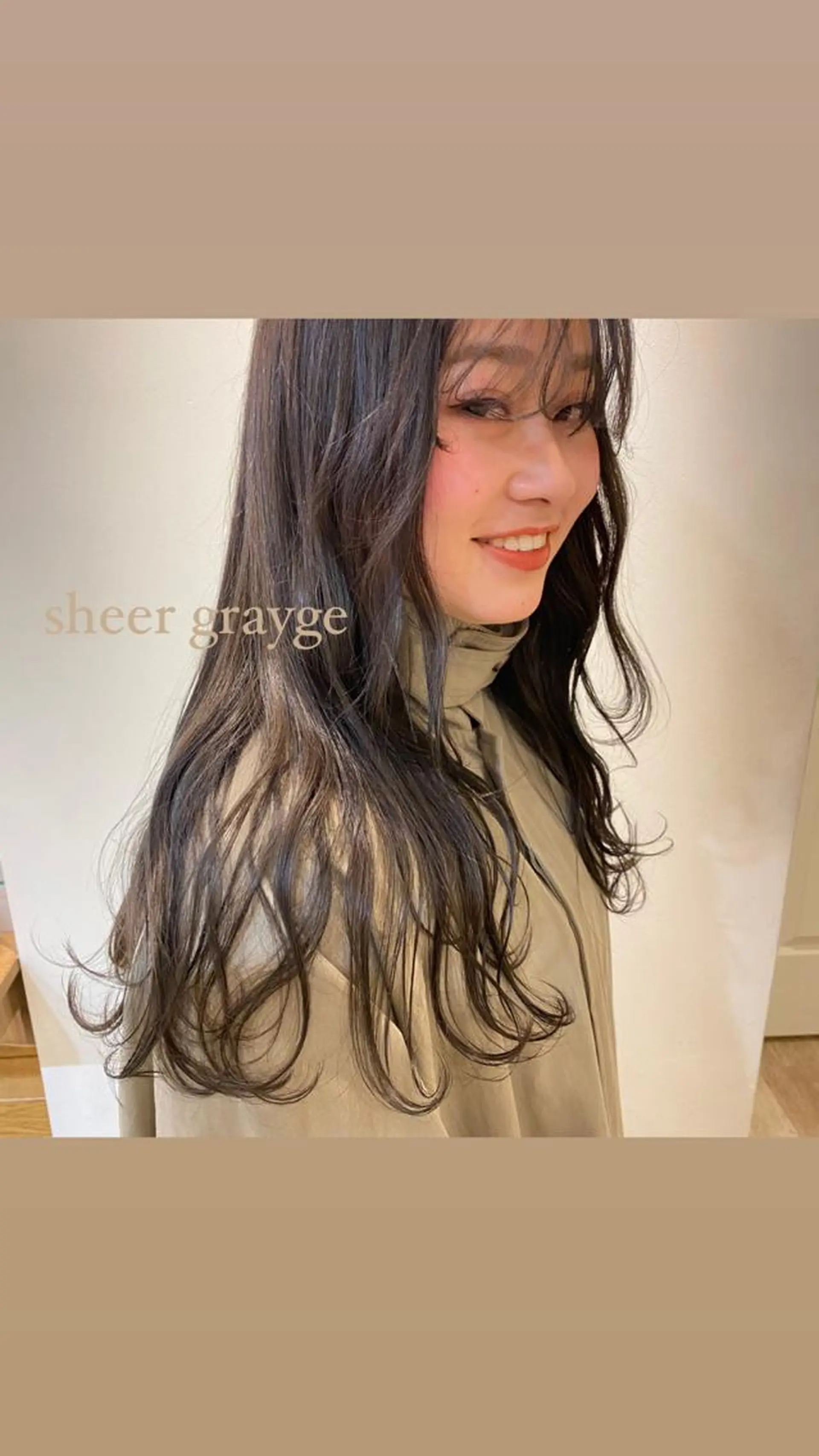 ロング SOLO所属・奈良 彩華のヘアスタイル