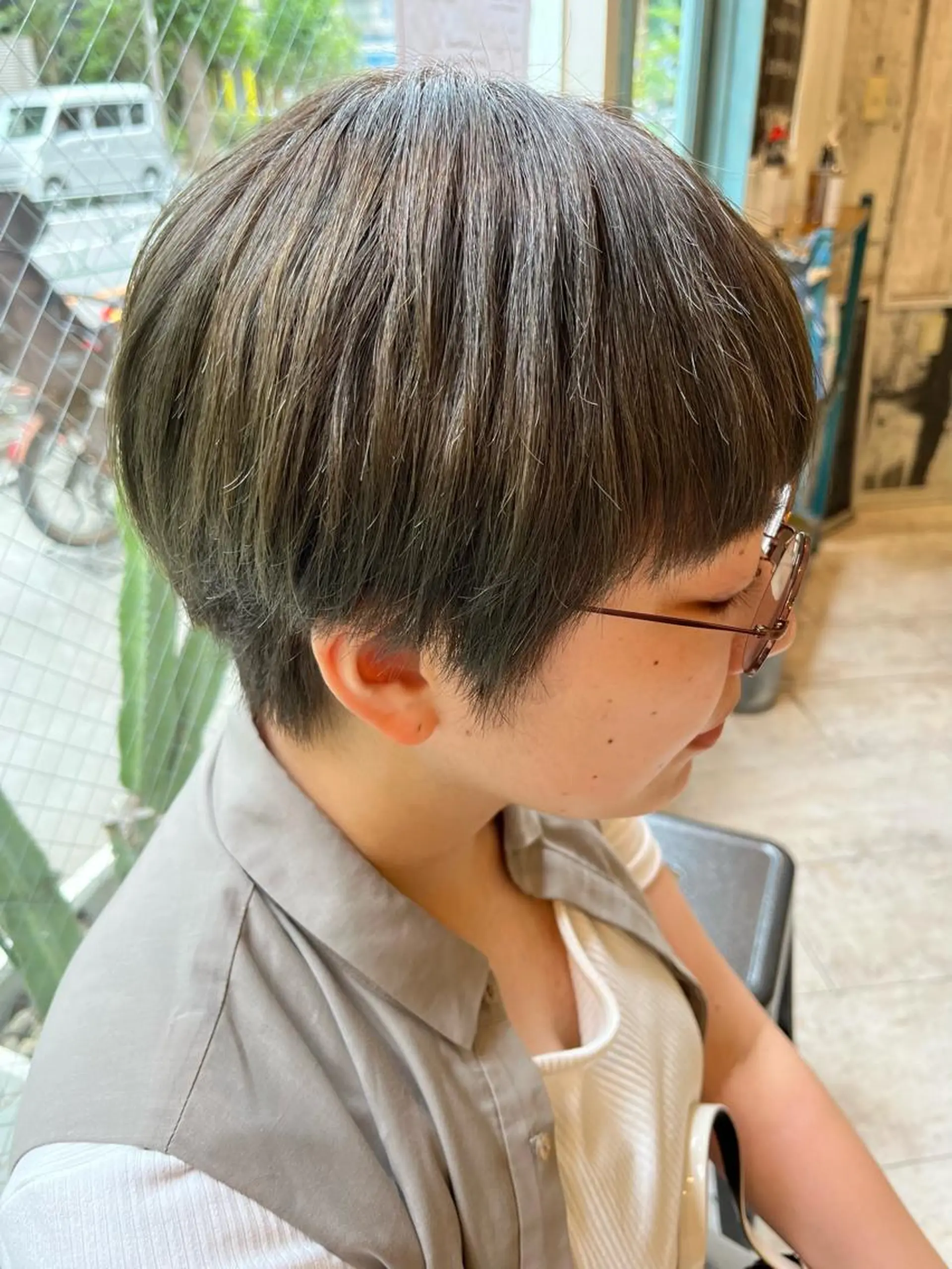 ショート カラー 🩷ྀི暖色カラー 🫧ྀིススマゴチヨのヘアスタイル