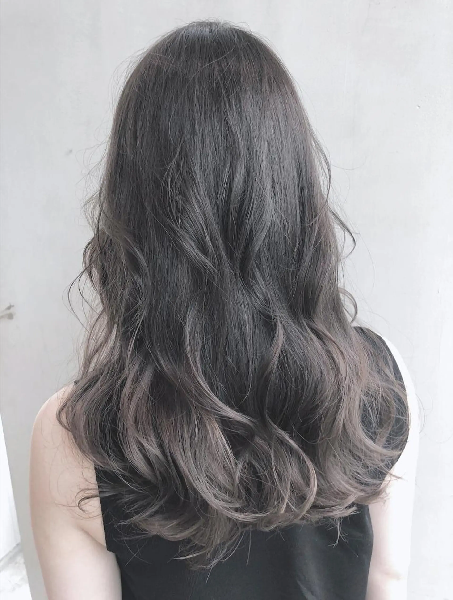 セミロング カラー パーマ ヘアアレンジ グラデーションカラー グレージュ ITbyALBUM 中野店のヘアスタイル