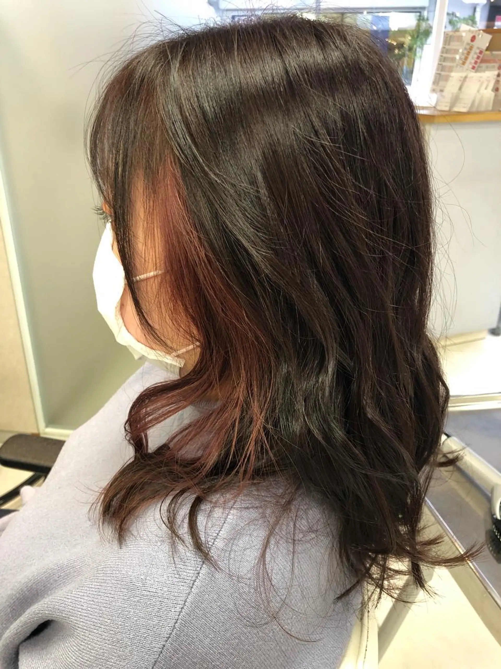 ミディアム ヘアカラー 阿部 美咲のヘアスタイル