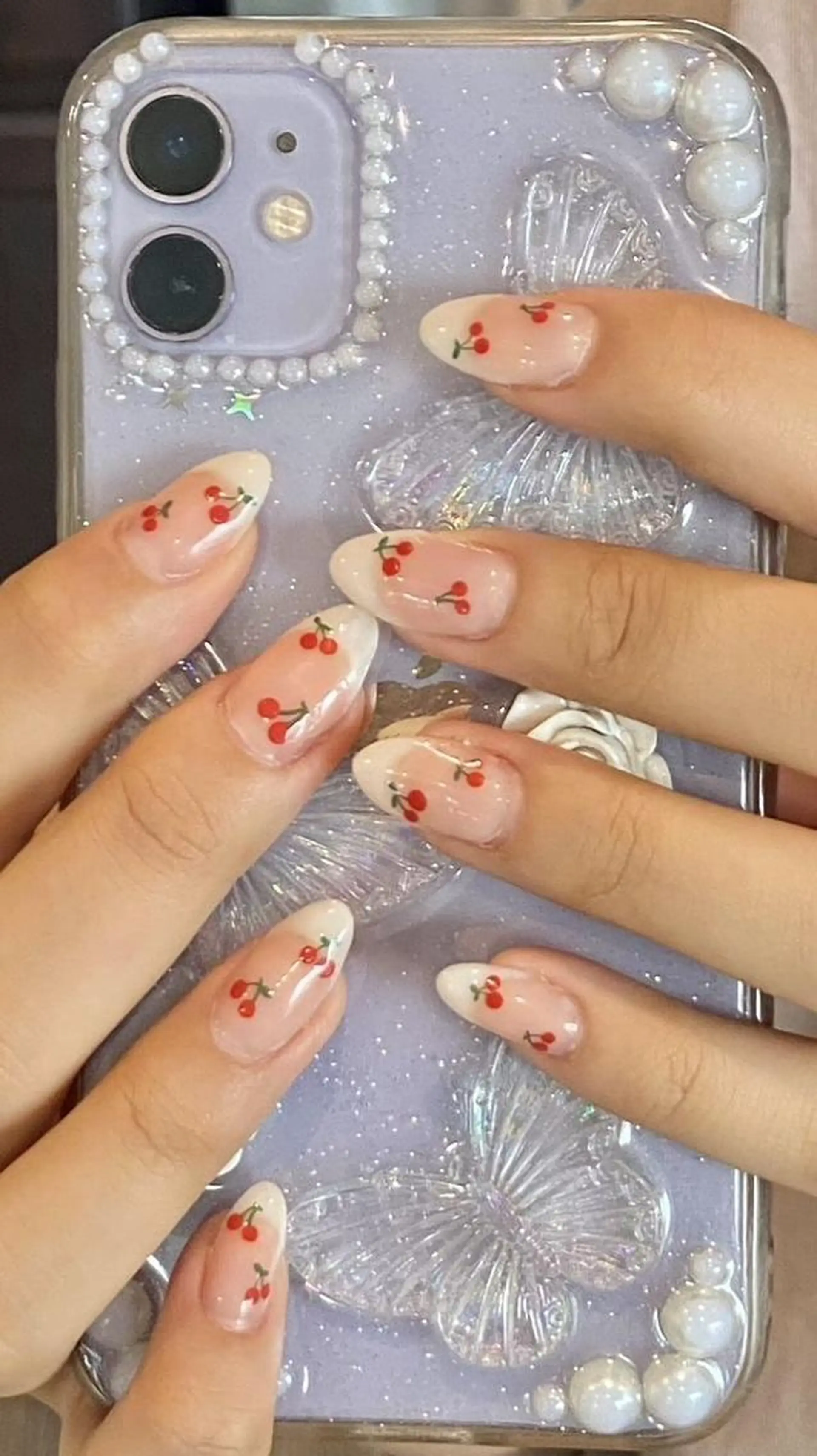ネイル 長さ出し フレンチネイル グラデーション 卒業式 マグネットネイル Sora nail 長さ出し専門店のネイルデザイン