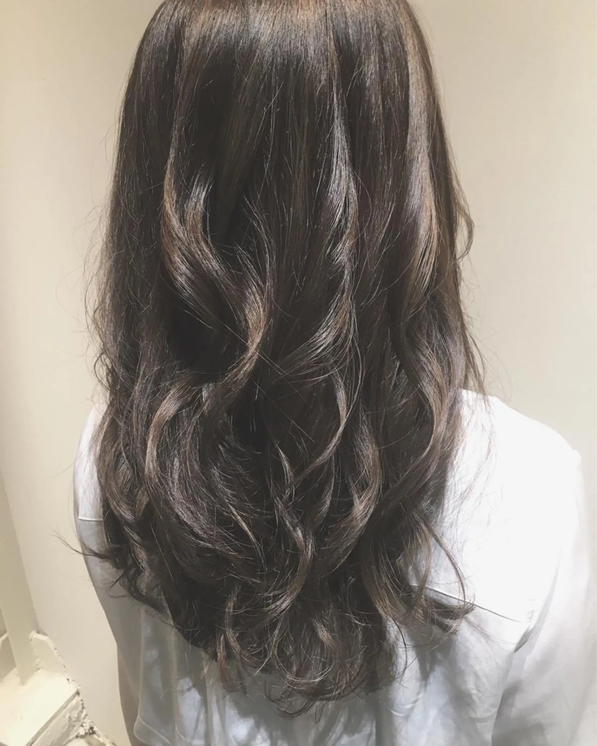 セミロング アッシュ ハイライト 【ブリーチ髪質改善 パーマ】宮田浩章のヘアスタイル