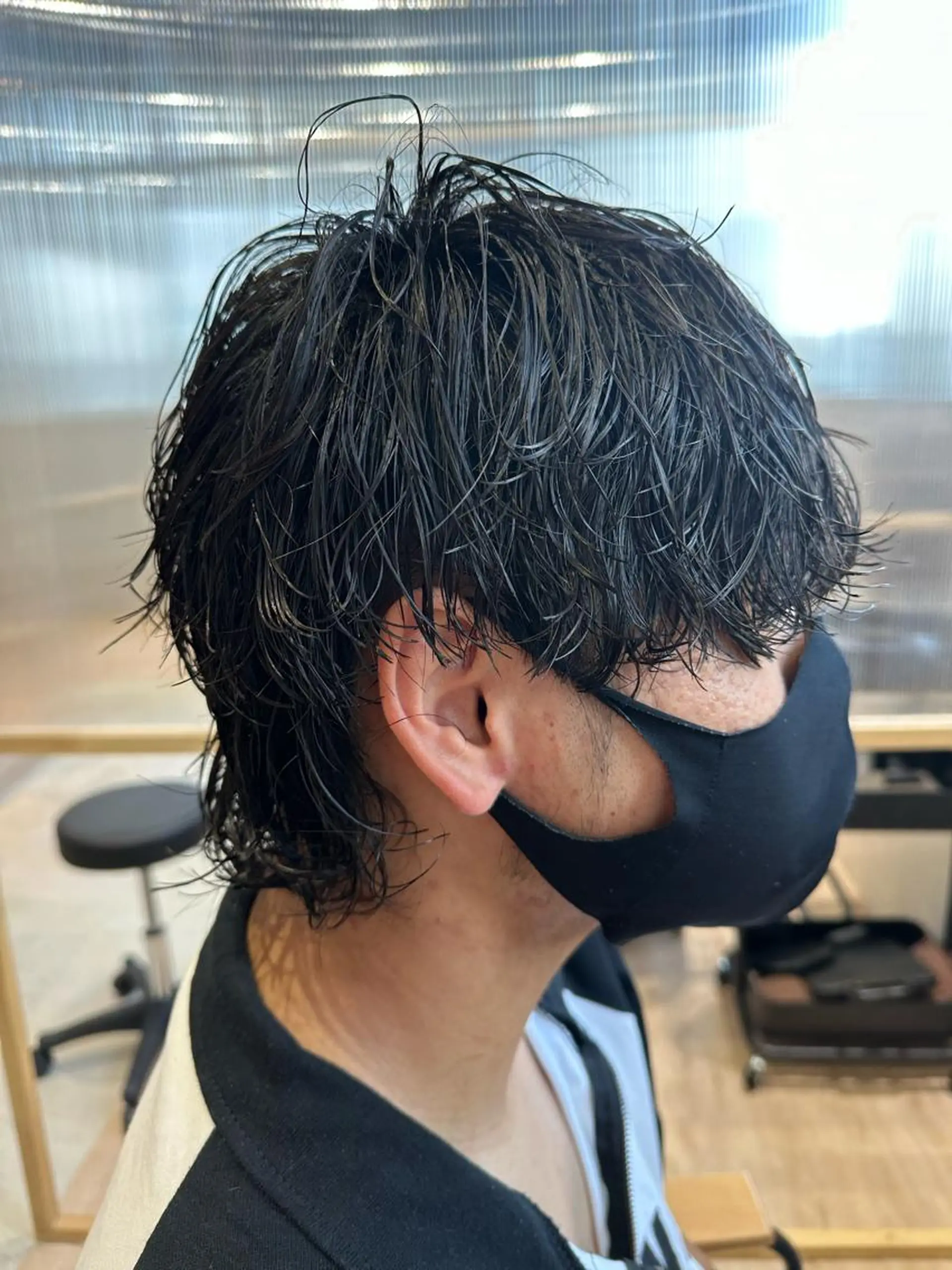 パーマ メンズ 波巻きパーマ シムラ カイゲンのヘアスタイル