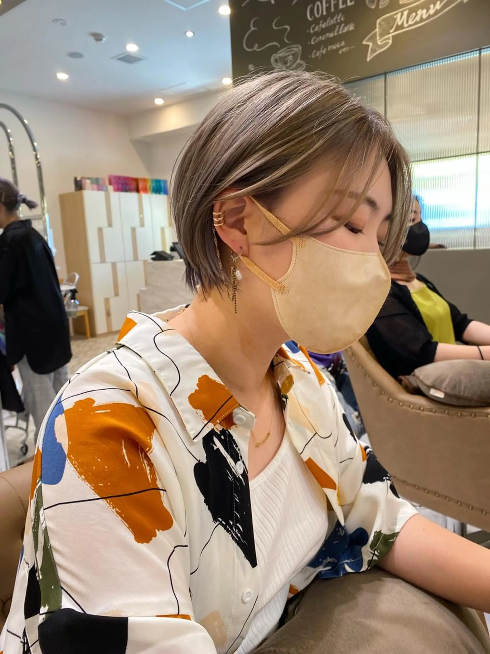 ショート ショートヘア カット ヘアカラー 坂井 茅聖のヘアスタイル