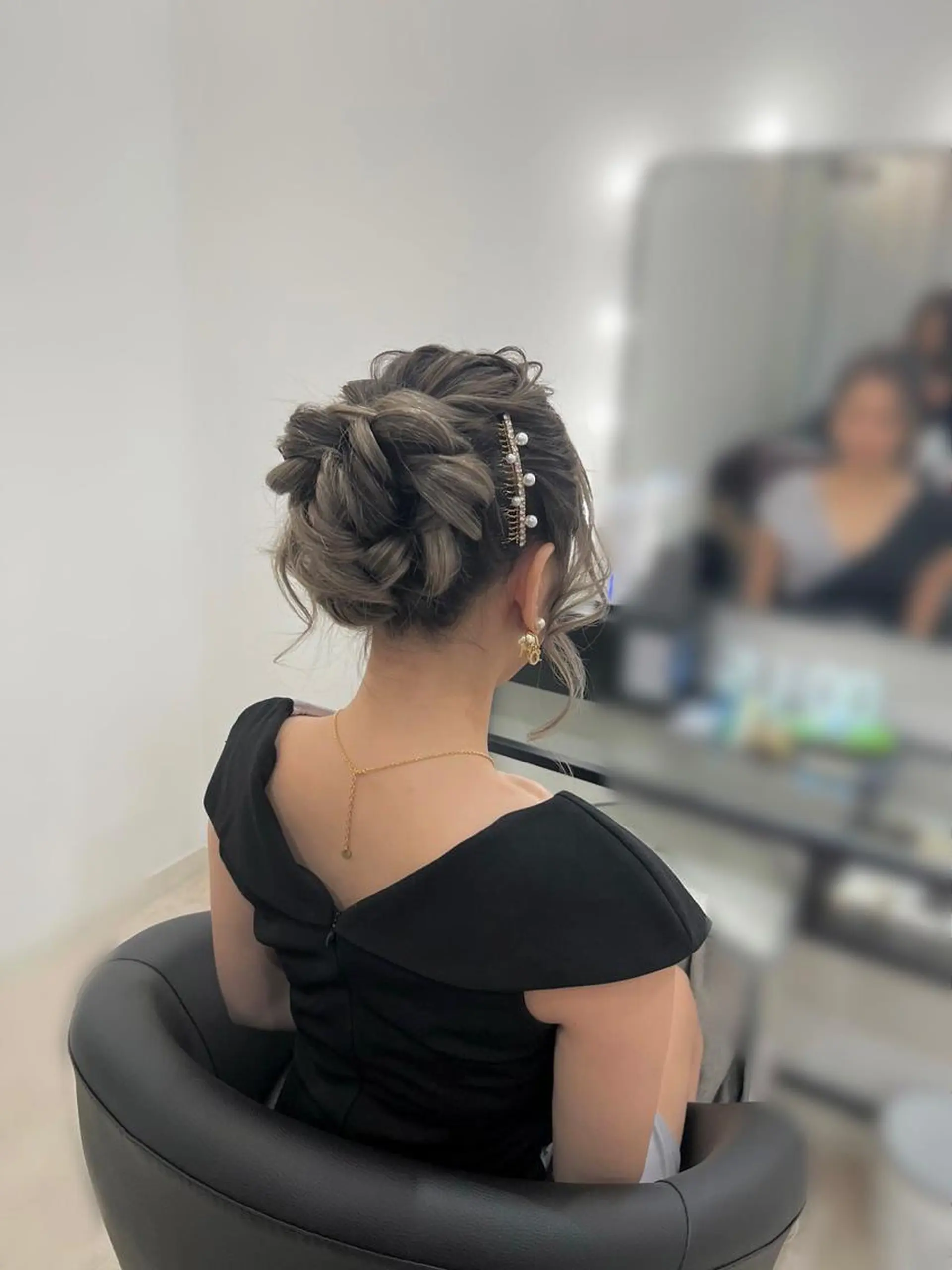 セミロング ヘアアレンジ ヘアセット Mikazuki オーナーTeradaのマツエク・マツパデザイン