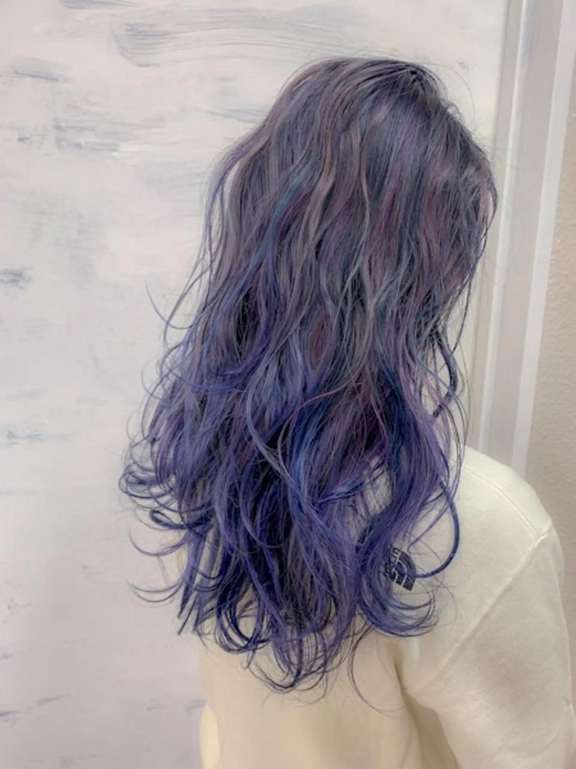 セミロング カラー ブリーチ ユニコーンカラー BOX mico.のヘアスタイル