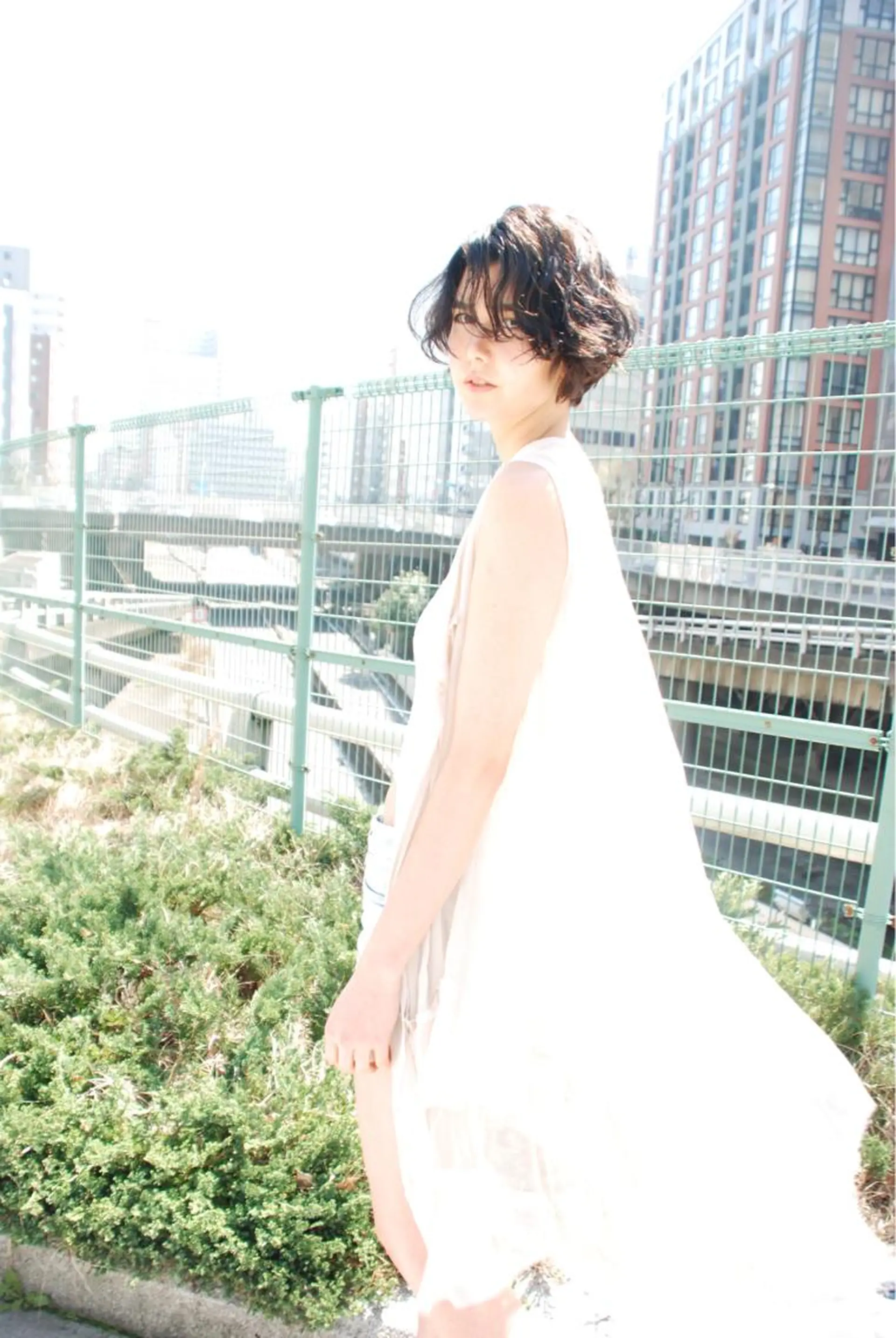 ショート パーマ 菅野 恵のヘアスタイル