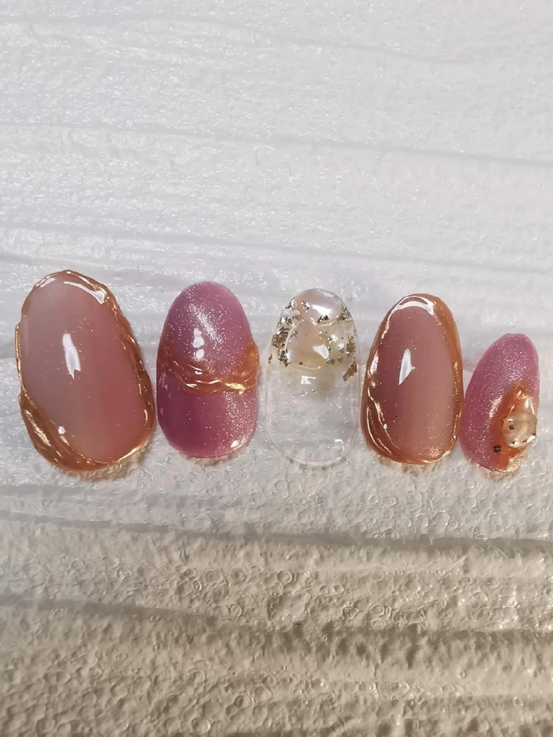 ネイル グラデーション マグネットネイル ハンドネイル reve あやののネイルデザイン