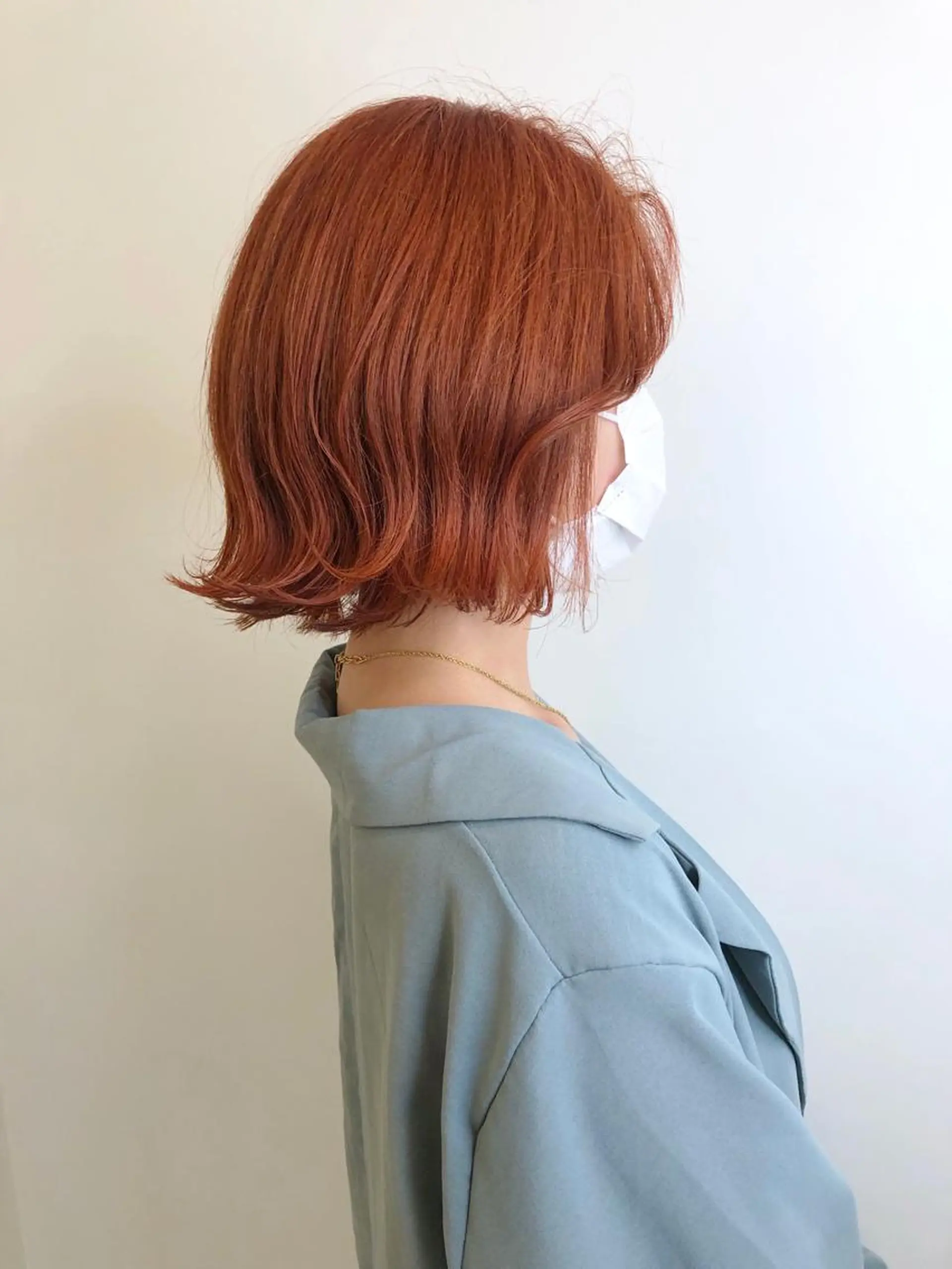 ショート カラー ベージュカラー ブリーチ オレンジ オレンジベージュ カット ヘアカラー トリートメント ヘアセット ☕️ベージュカラー 内藤光哉☕️のヘアスタイル