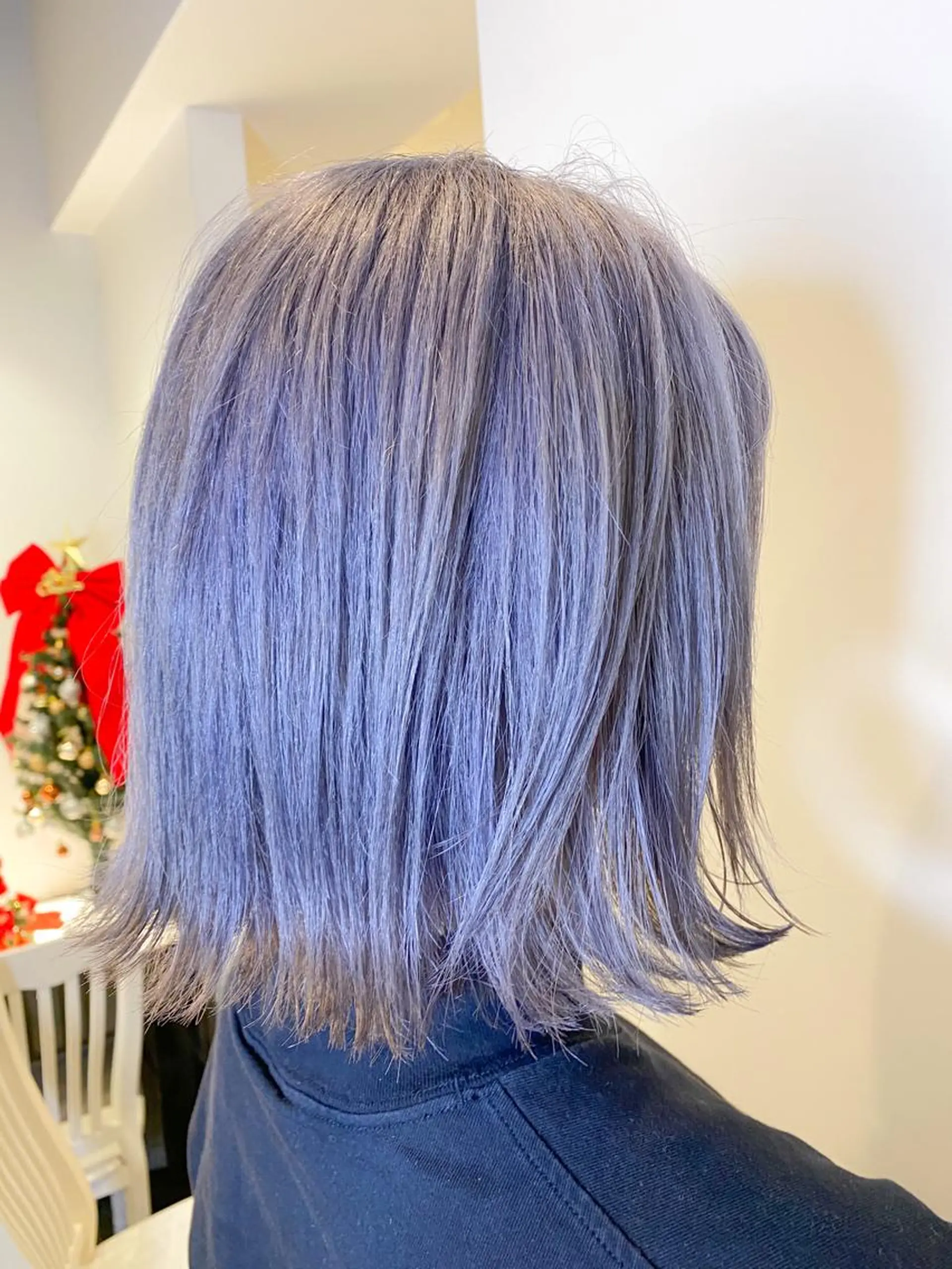 ミディアム カラー ブリーチ シルバー ホワイトシルバー ハイライト/ブリーチ バレイヤージュ関佳祐のヘアスタイル