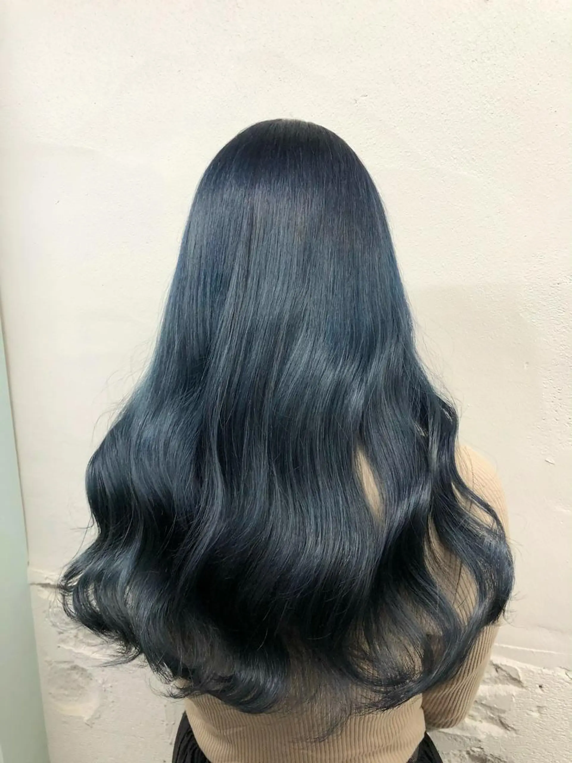 ロング カラー シールエクステ バレイヤージュ ミストバング ブルーカラー ダブルカラー カット ヘアカラー 🧡艶髪ちゅるん髪 🫧🧡YUKI❄️のヘアスタイル