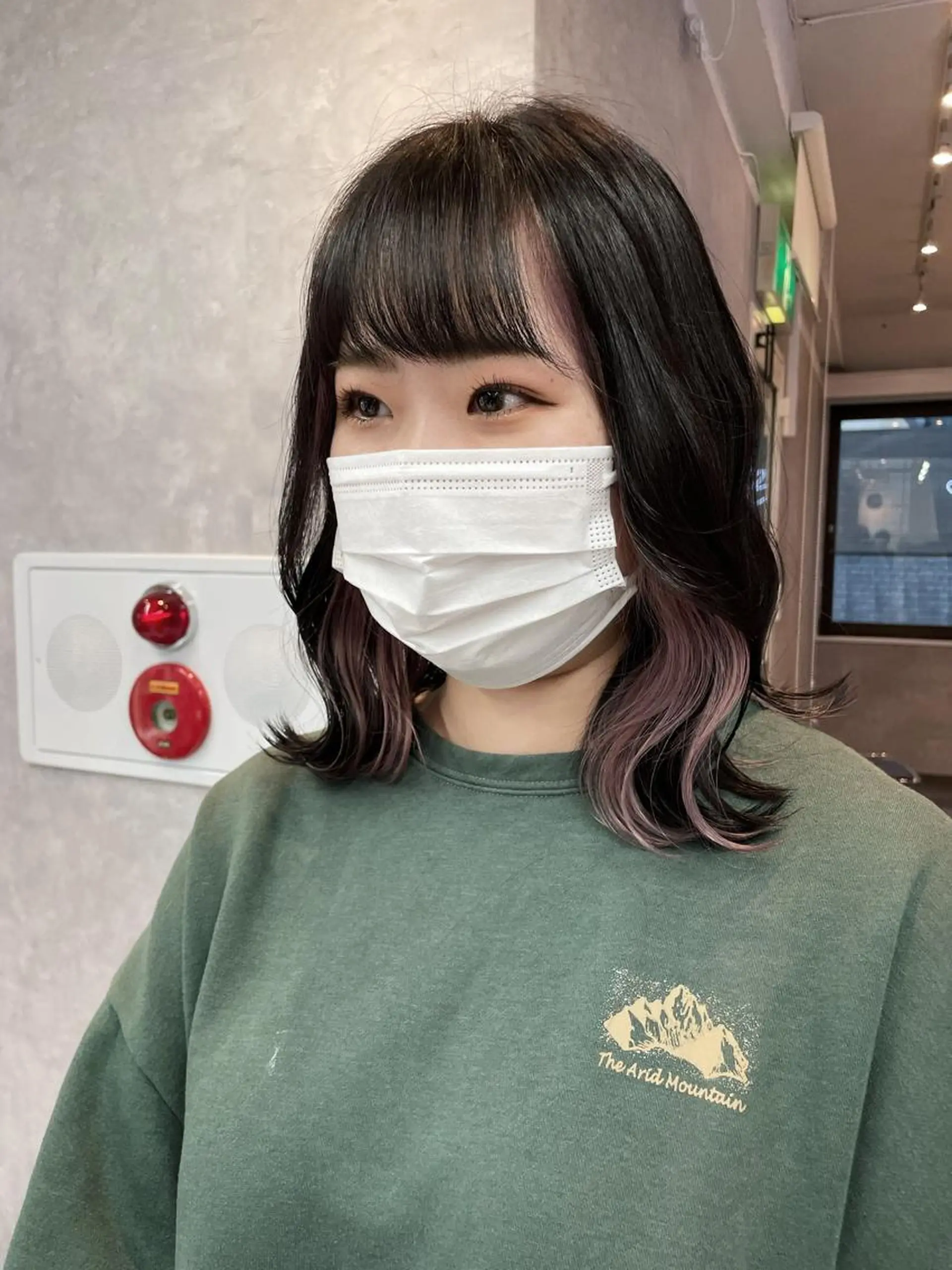 ミディアム カラー ブリーチ ピンクカラー _WHITE 天神店 YUMEKA🐻のヘアスタイル