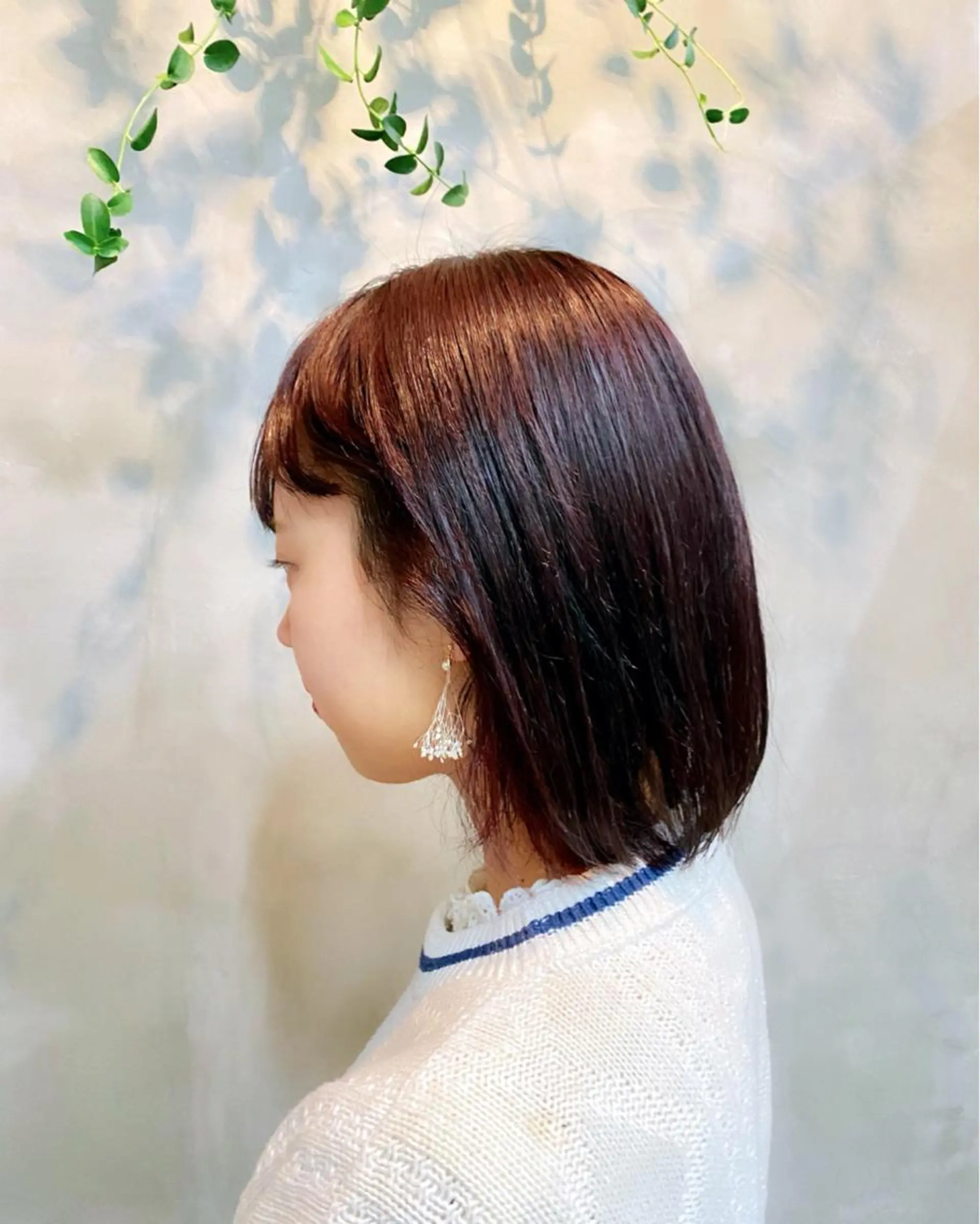 ショート カラー カシス パープルカラー Kaito🐶/ボブ /レイヤー/デザインのヘアスタイル