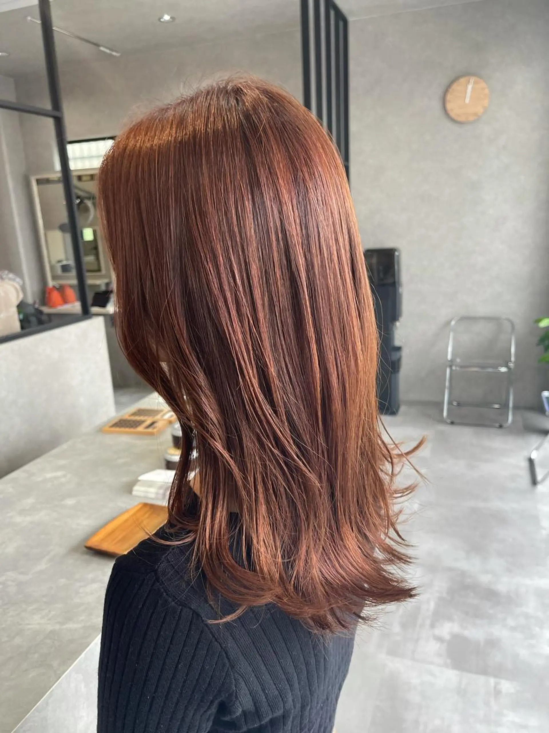 ミディアム カット ヘアカラー トリートメント 一ノ瀬 暁のヘアスタイル