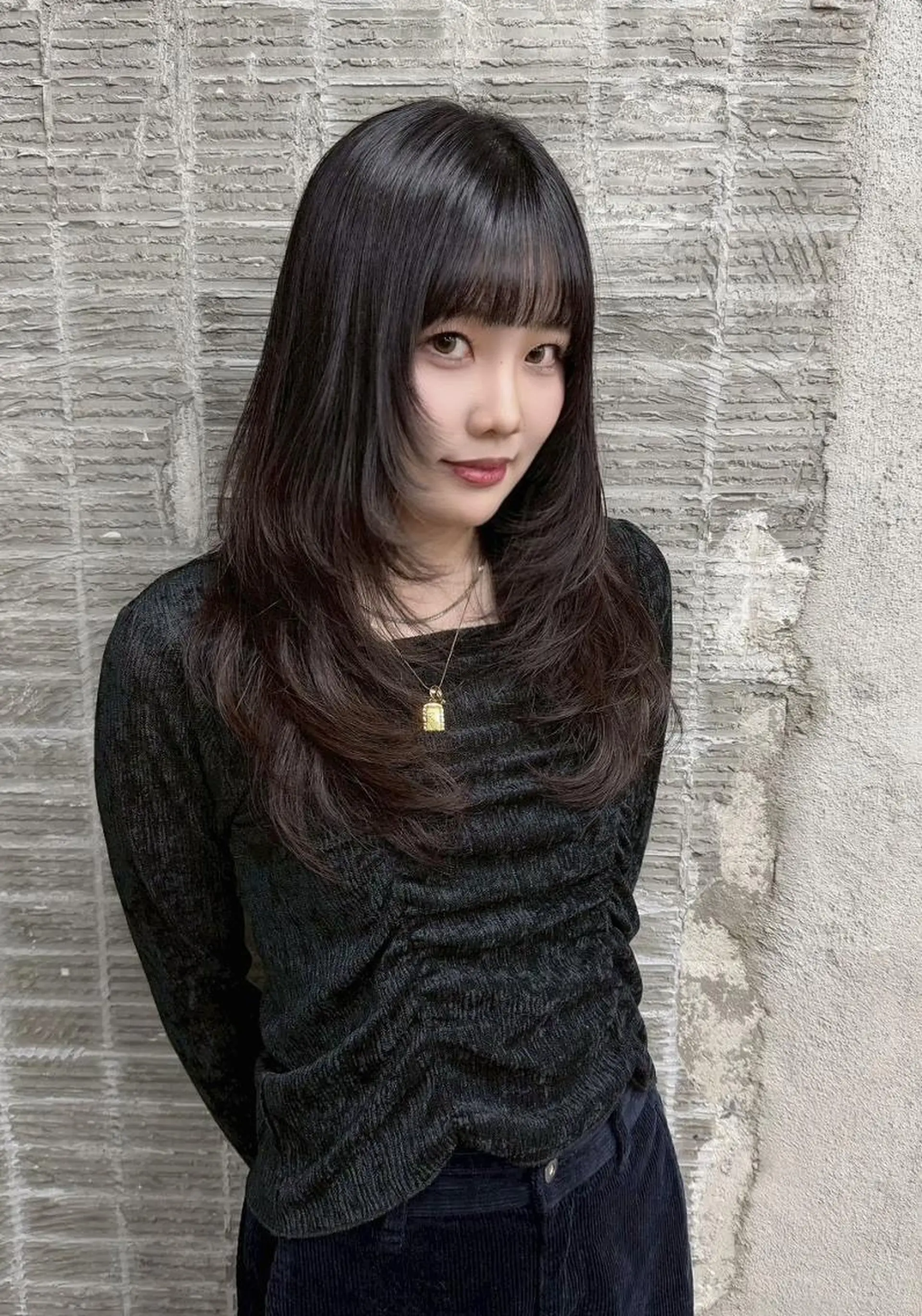 ロング レイヤーカット カット 韓国/ボブ/まつパ 🩰aikaのヘアスタイル