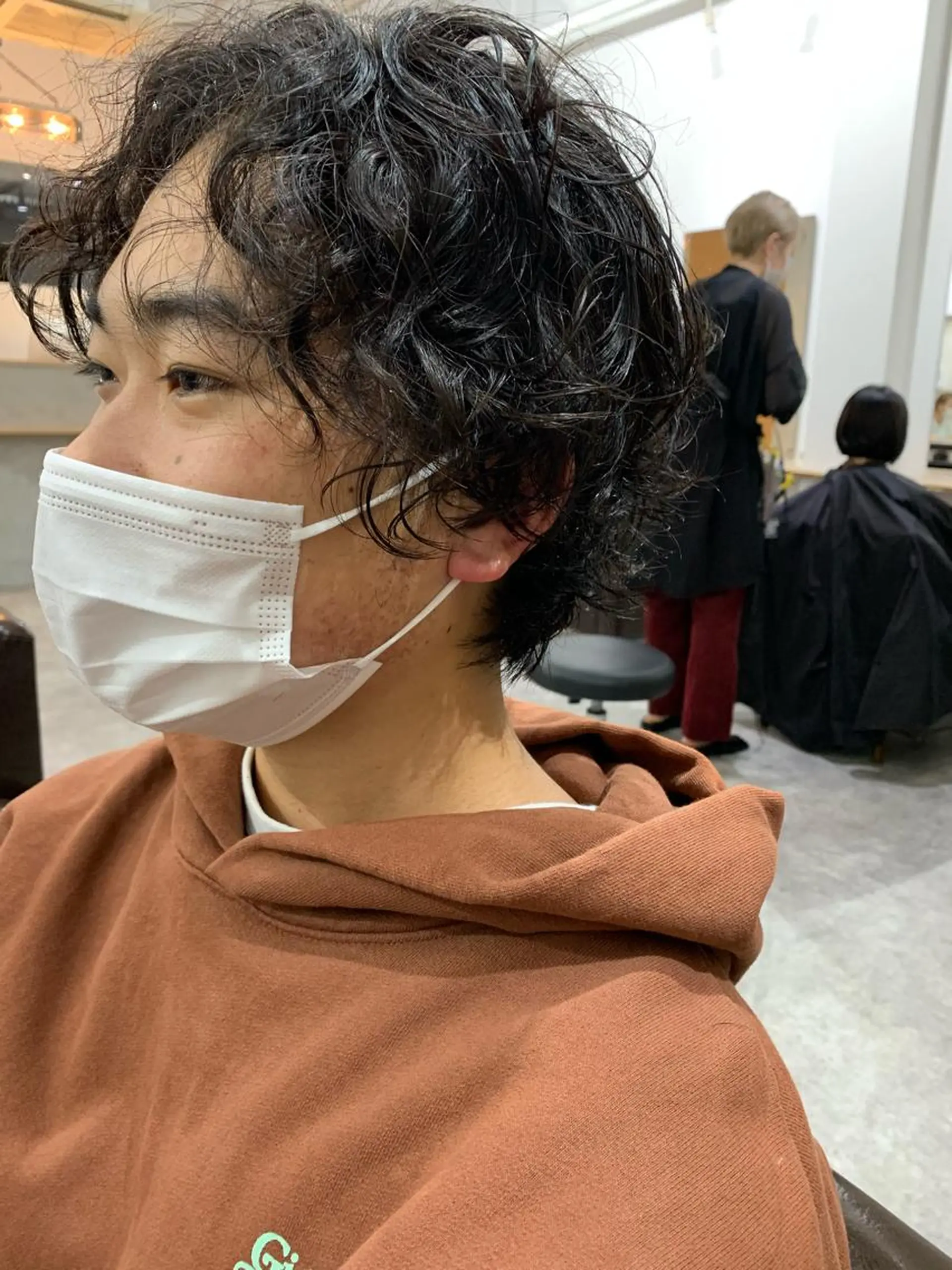 ショート パーマ メンズ カット パーマ トリートメント パーマ/透明感カラー /ボブ/吉田一生のヘアスタイル