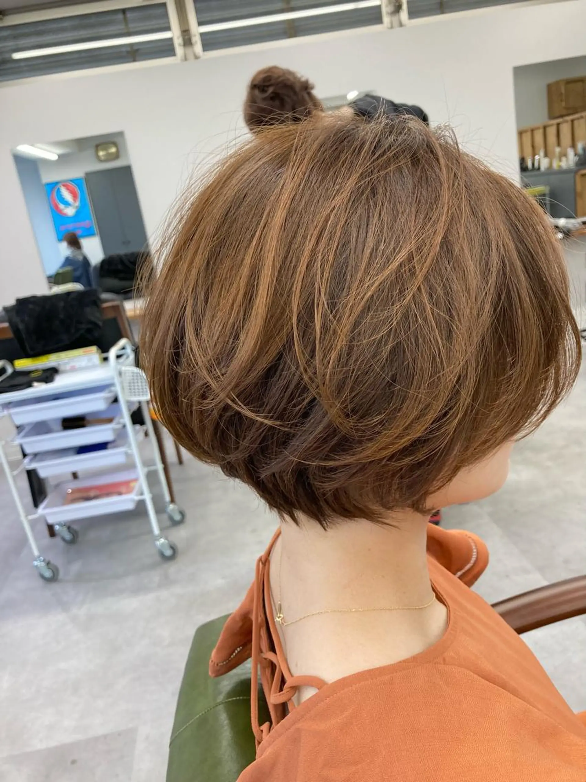 ショート カラー 丸みショート ショートヘア カット ヘアカラー トリートメント SHAFT Ieiriのヘアスタイル