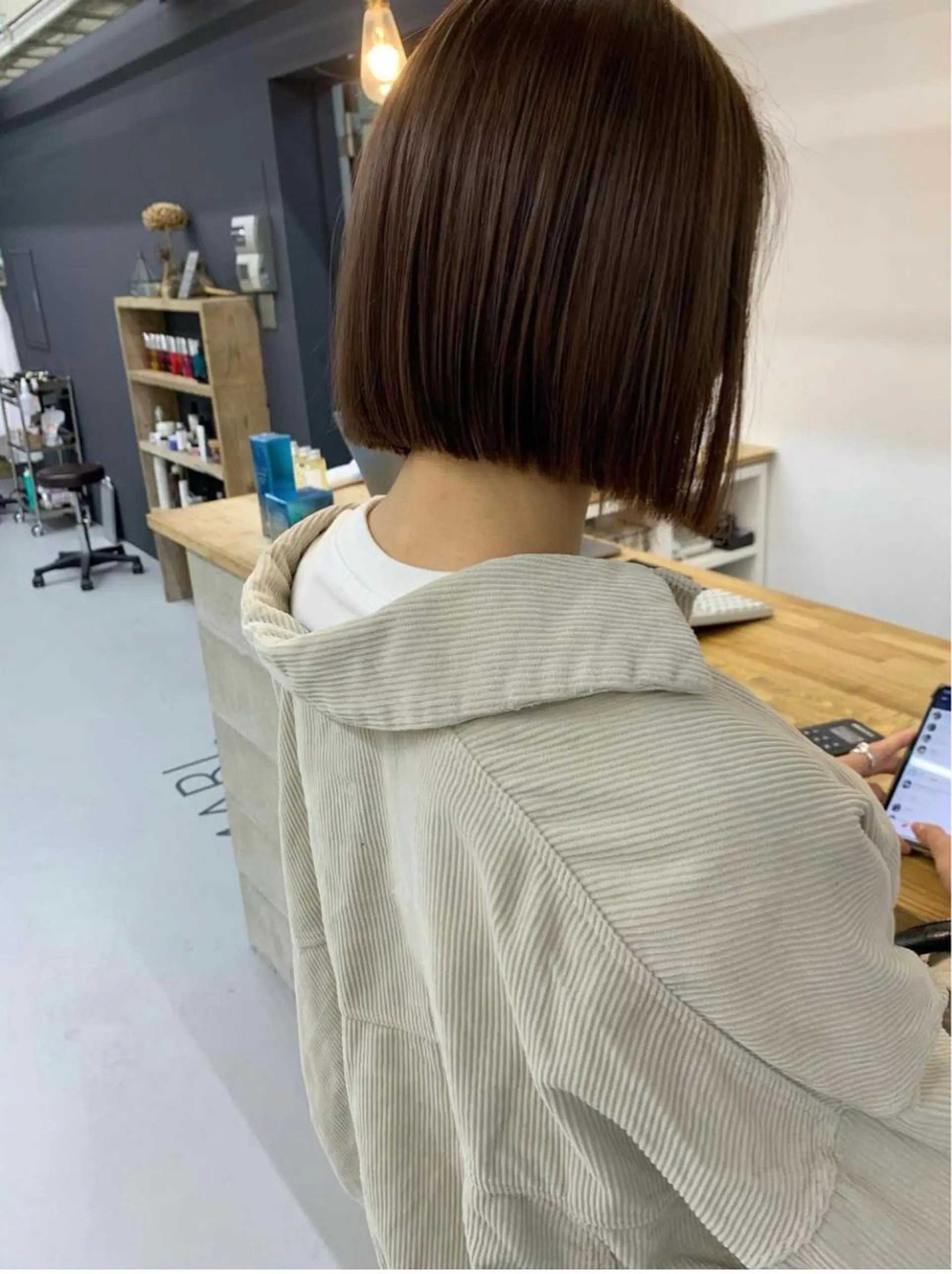 カラー ベージュカラー スパイキーショート パーマ　具志堅　太志のヘアスタイル