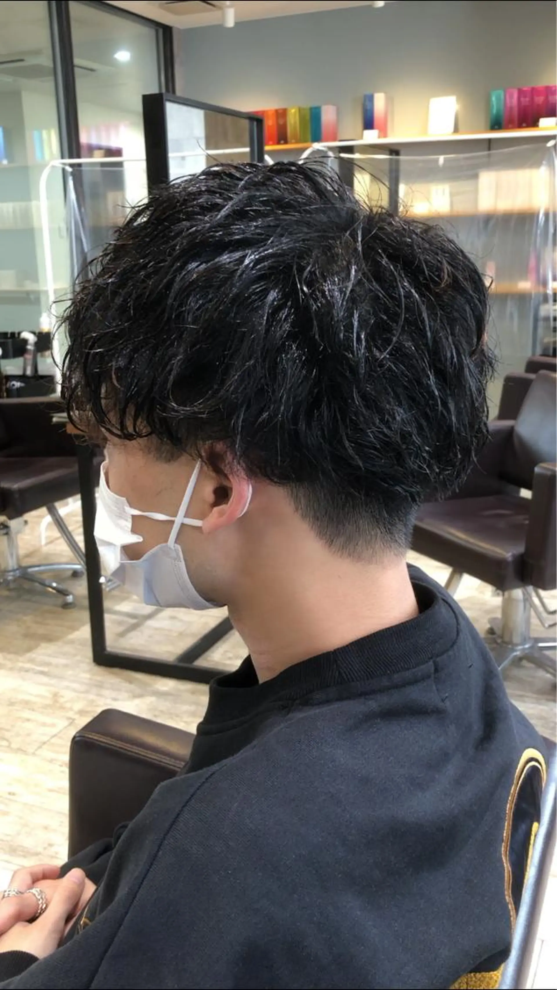 ショート カラー パーマ ヘアアレンジ メンズ キッズ ネイル マツエク・マツパ アイブロウ カット パーマ EnBlesS西宮 マンツーマン神道有基のヘアスタイル
