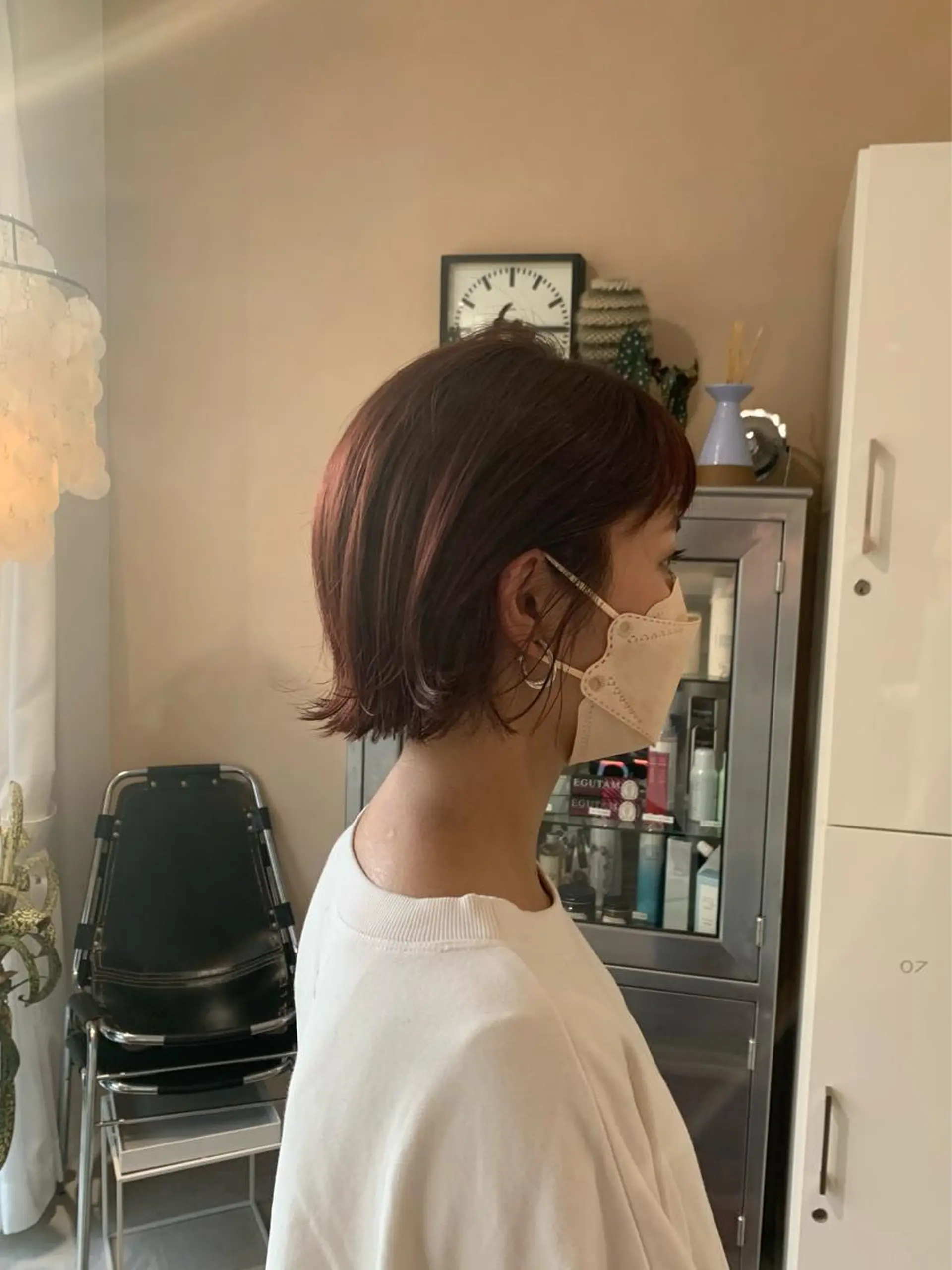 ミディアム GO TODAY SHAIR SALON 梅田NU茶屋町店所属・田中成美/レイヤー カット/透明感カラーのヘアスタイル