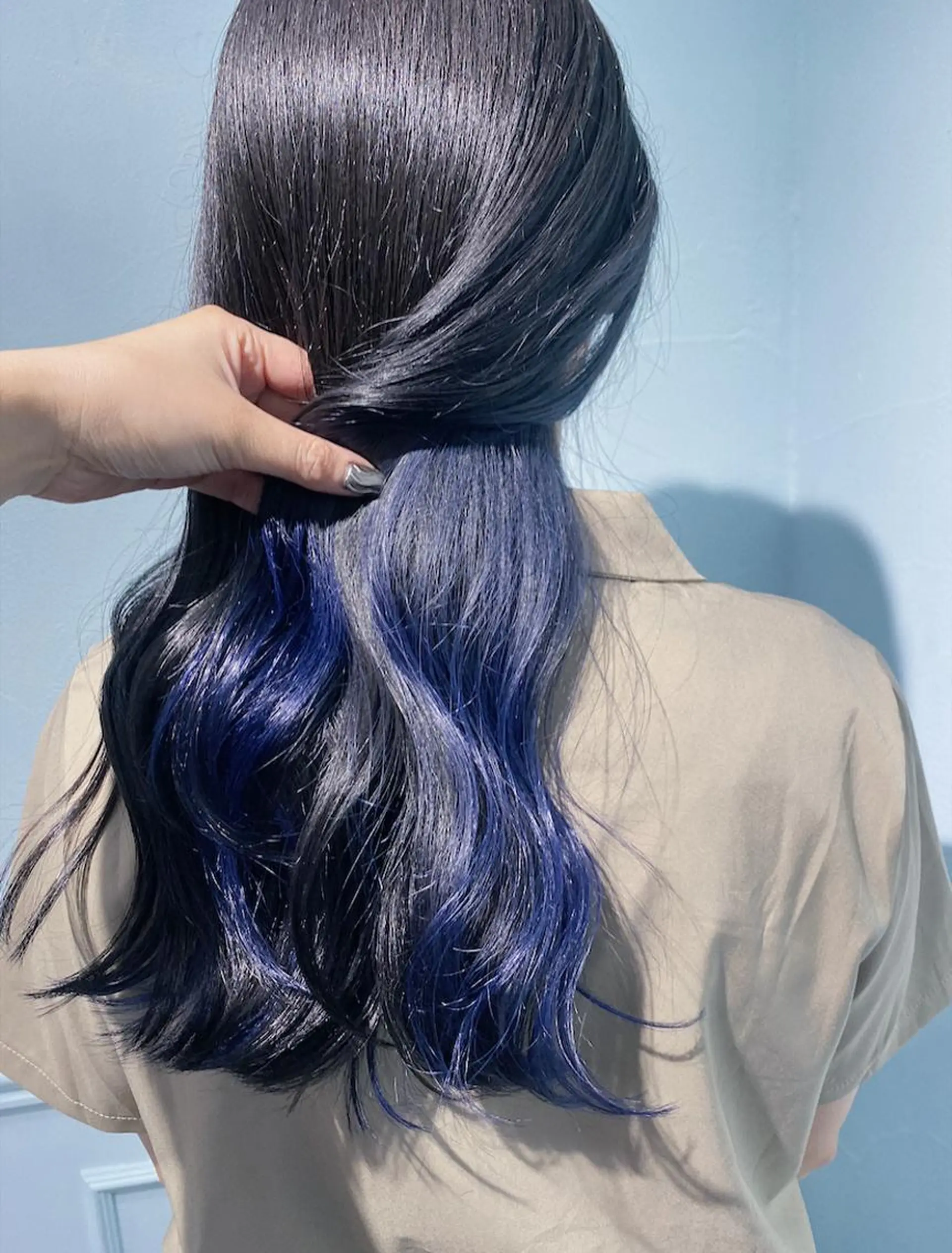 ロング カラー ヘアアレンジ 韓国レイヤーカット/ 儚げカラーチナツのヘアスタイル