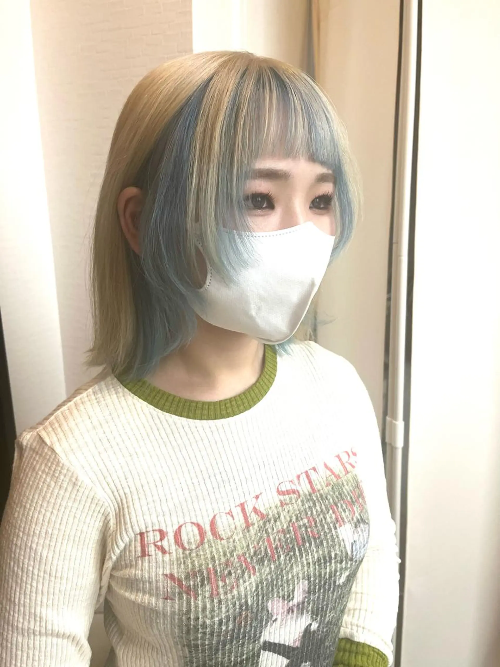 ミディアム カラー ヘアカラー&縮毛矯正 STAR☆RIVERのヘアスタイル