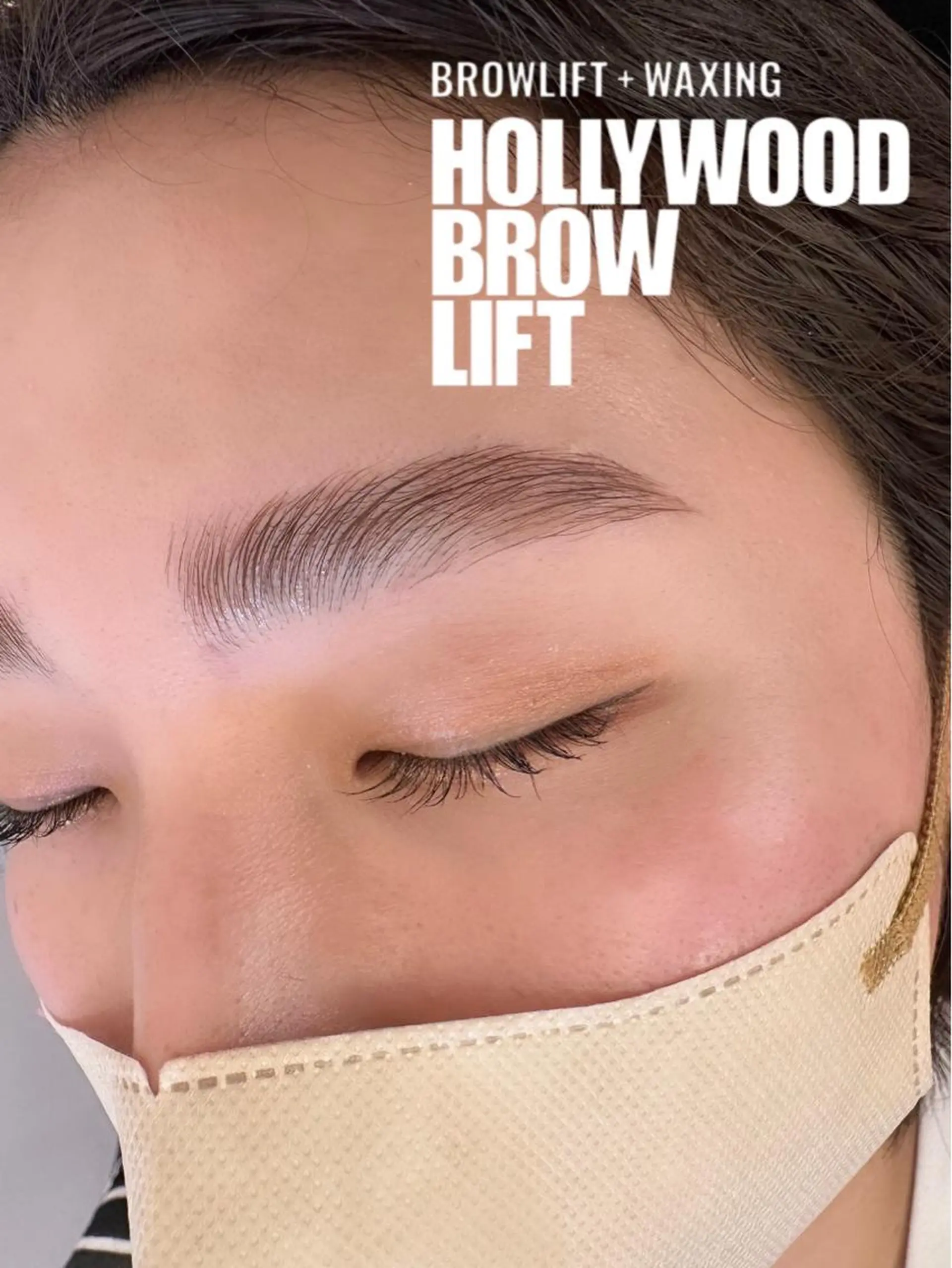 アイブロウ ハリウッドブロウリフト マツパ パリジェンヌ/まつパ RoseLashのネイルデザイン