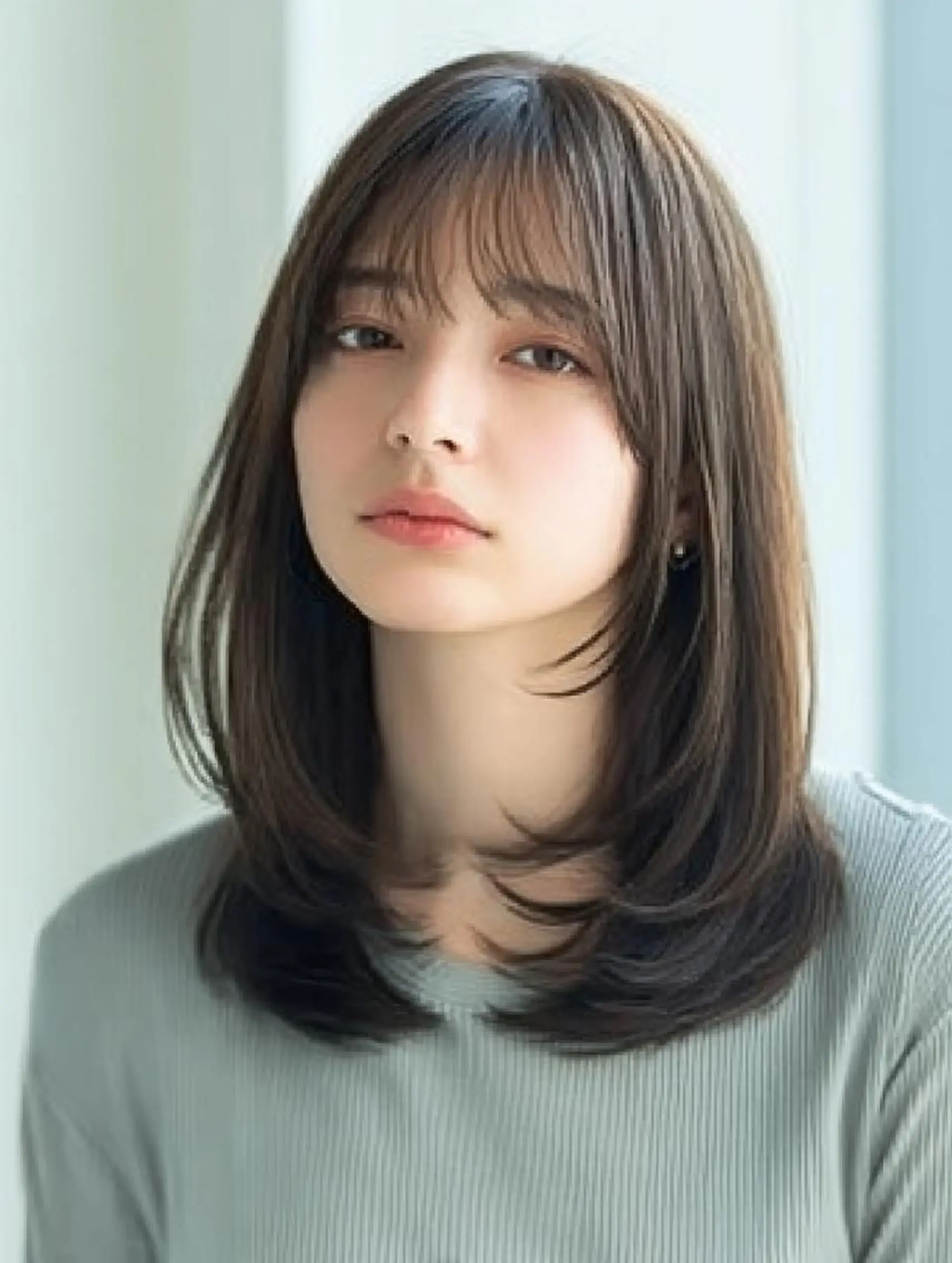 セミロング ハッシュカット 髪質改善 レイヤーカット 縮毛矯正 トリートメント カット ヘアカラー トリートメント 生艶髪＆レイヤー🔔 渋谷お薦めNo.1✨のヘアスタイル