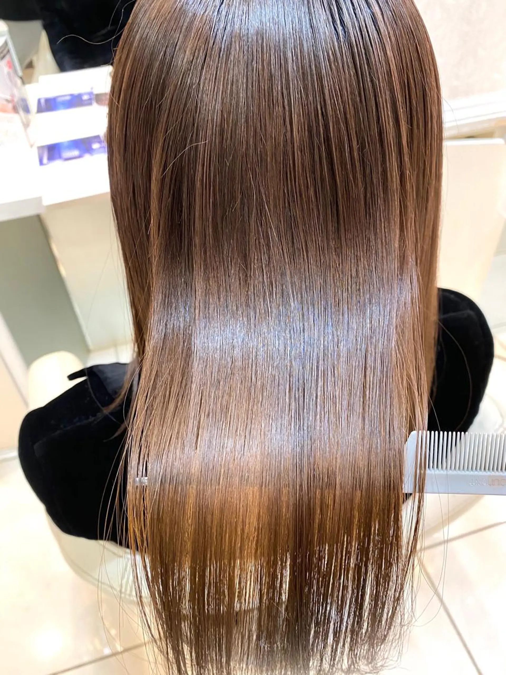 セミロング カット 縮毛矯正 💎髪質改善/縮毛矯 正特化💎鈴木一寿のヘアスタイル