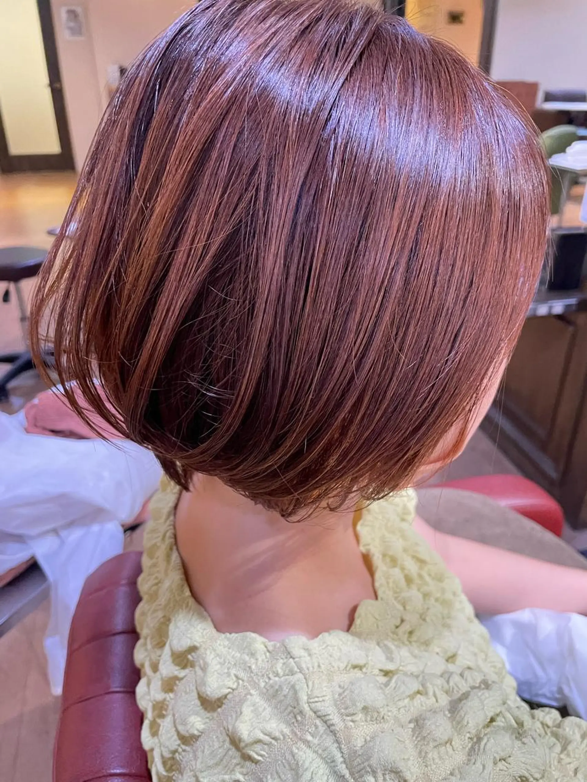 ショート カラー オレンジ ショートヘア モードケイズ塚口 河野髪質改善ioLuのヘアスタイル