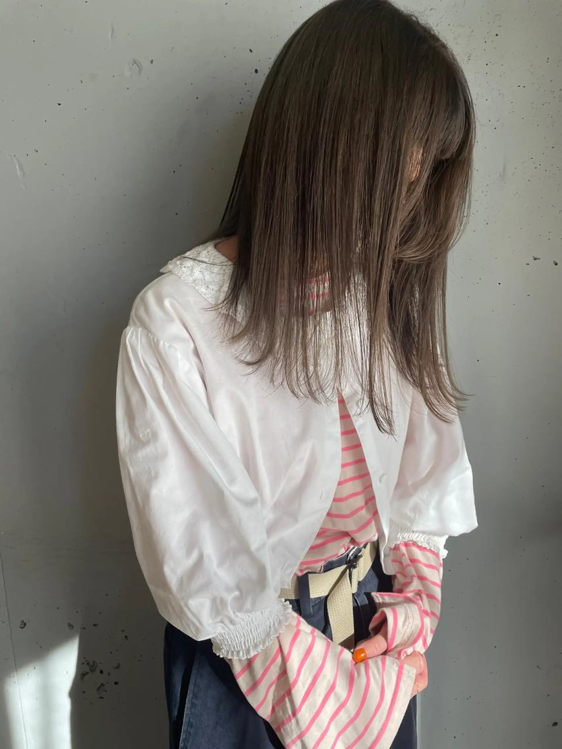 ロング カラー カット ヘアカラー トリートメント 東 みのりのヘアスタイル