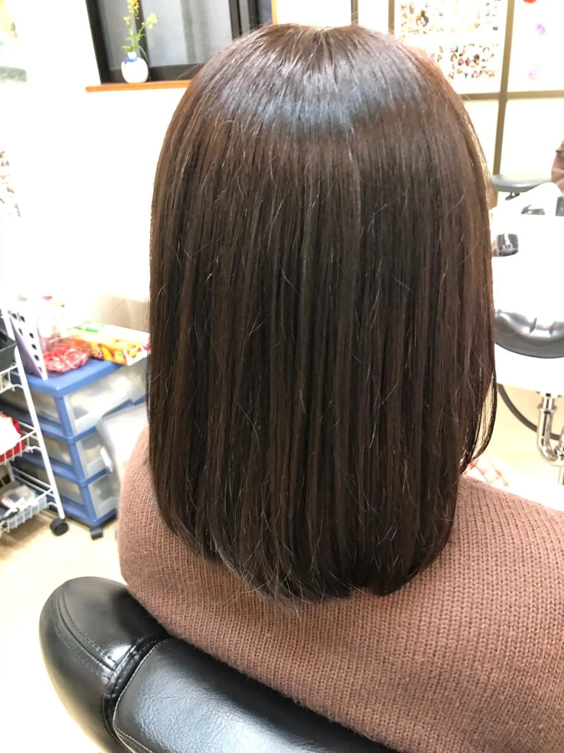 ミディアム カット ヘアカラー 石塚 浩のヘアスタイル