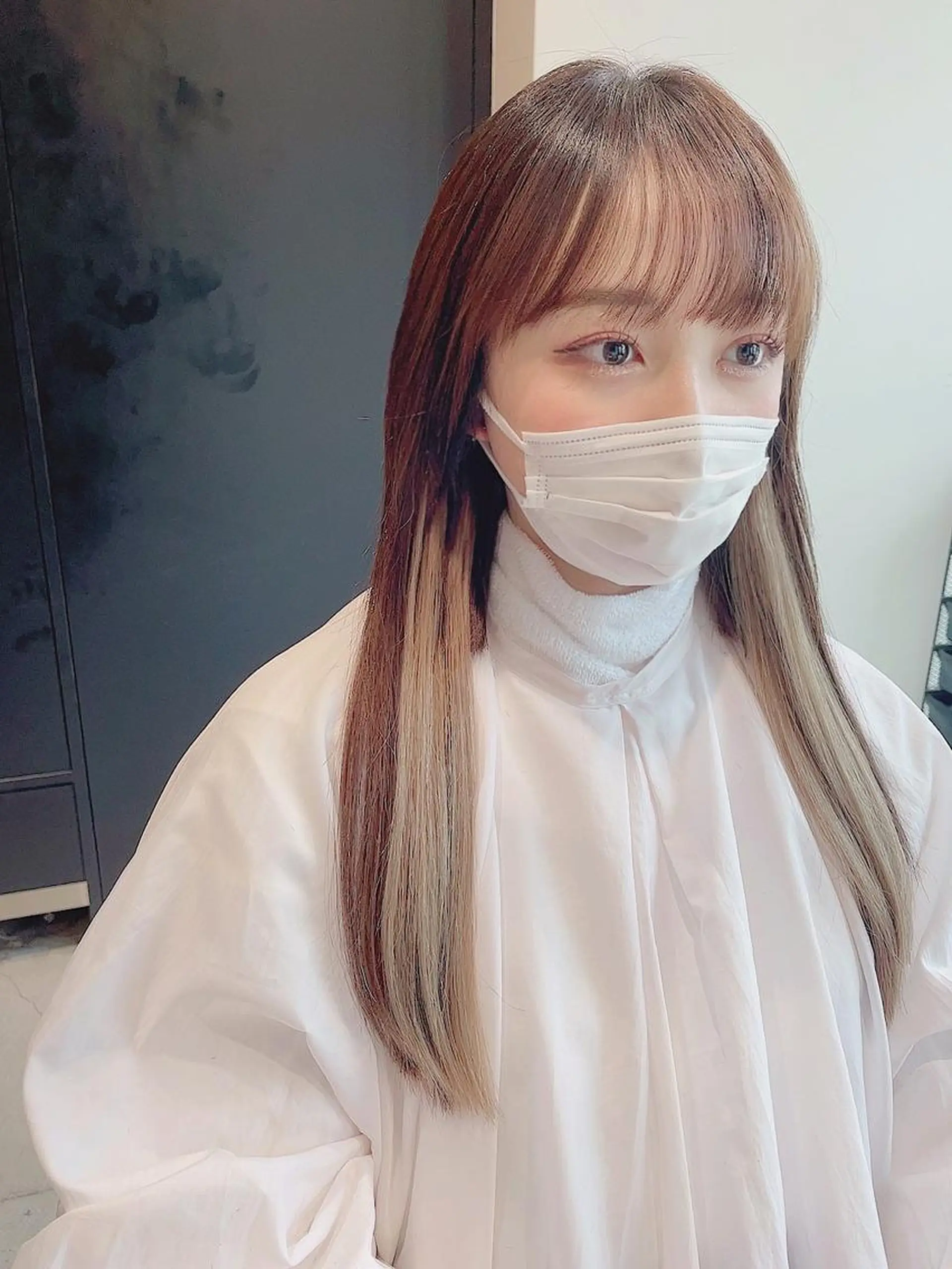 ミディアム カラー ヘアアレンジ 寺西 恵🪡🤍のヘアスタイル