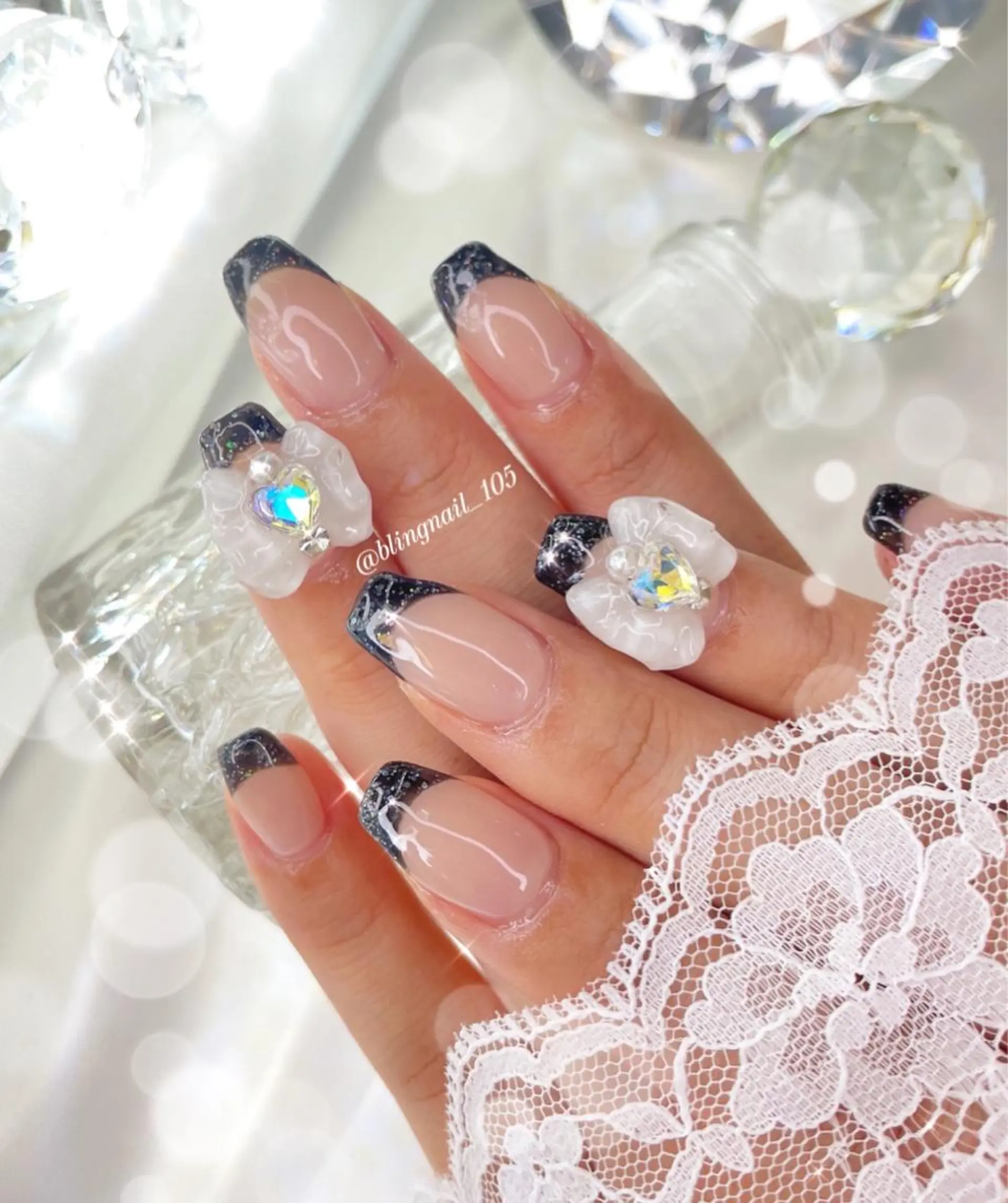 ネイル 23時まで❤︎韓国、 ワンホンネイルのネイルデザイン