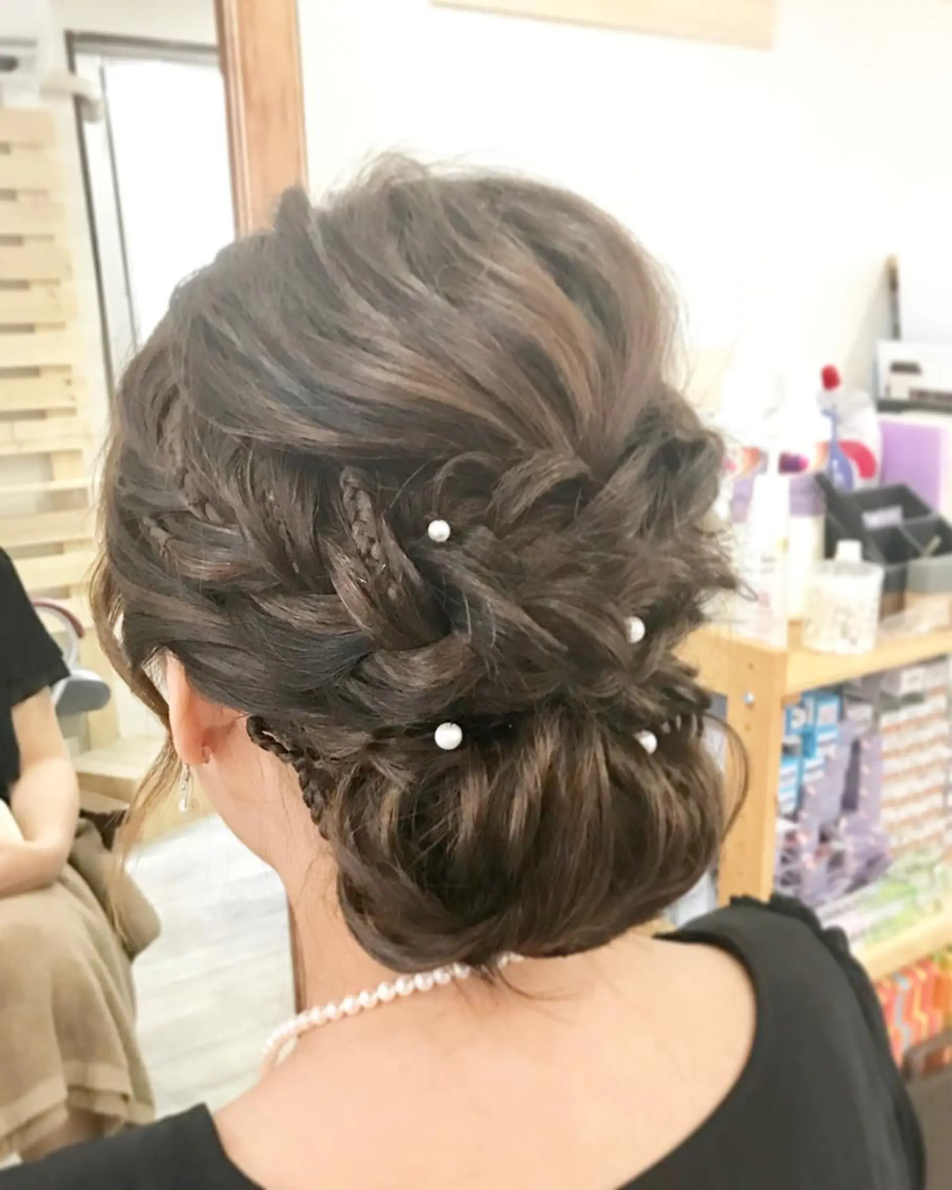 セミロング ヘアアレンジ 早朝✨ヘアセット 着付け/清水玲歌のヘアスタイル