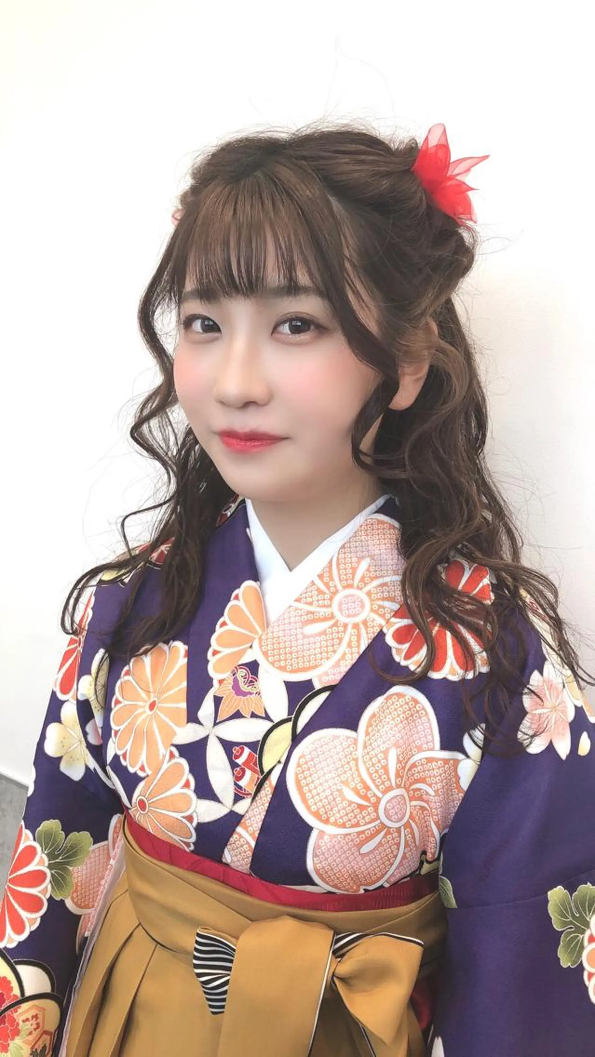 ロング カラー パーマ ヘアアレンジ キッズ 成人式 ハーフアップ 結婚式・ブライダル 卒業式のヘアスタイル クリスマス 着付け stylist 🎀 kanaのその他イメージ