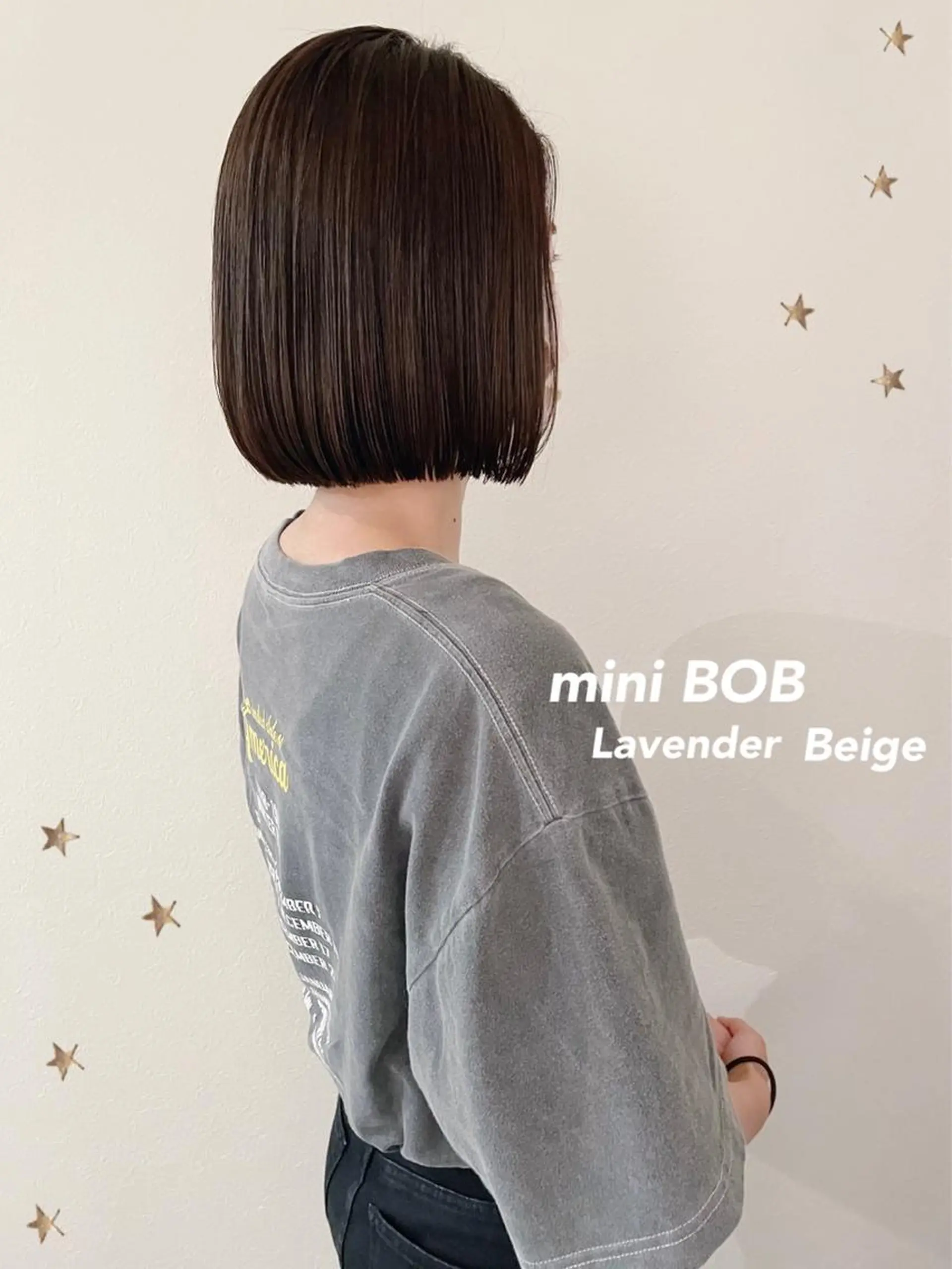 ミディアム カラー カット ヘアカラー 市川 千夏のヘアスタイル