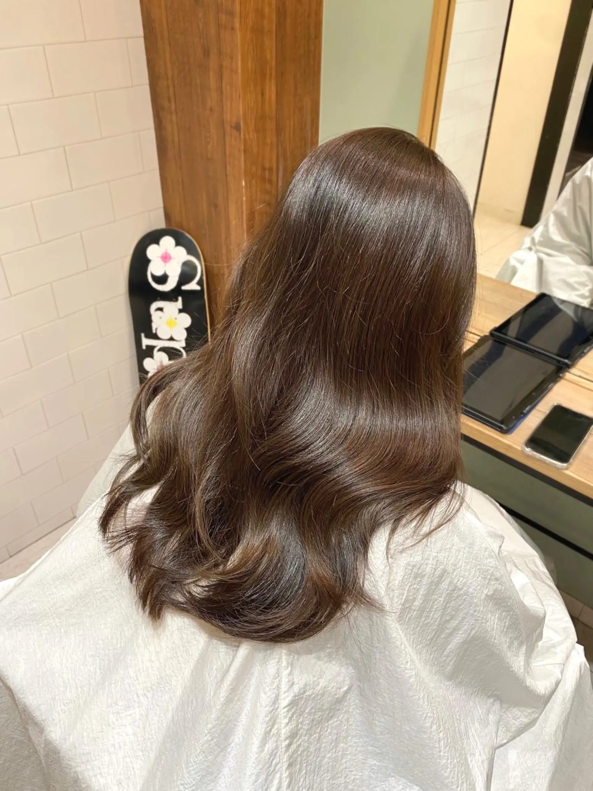 ロング カット ヘアカラー 韓国トレンドヘア しゅーやのヘアスタイル