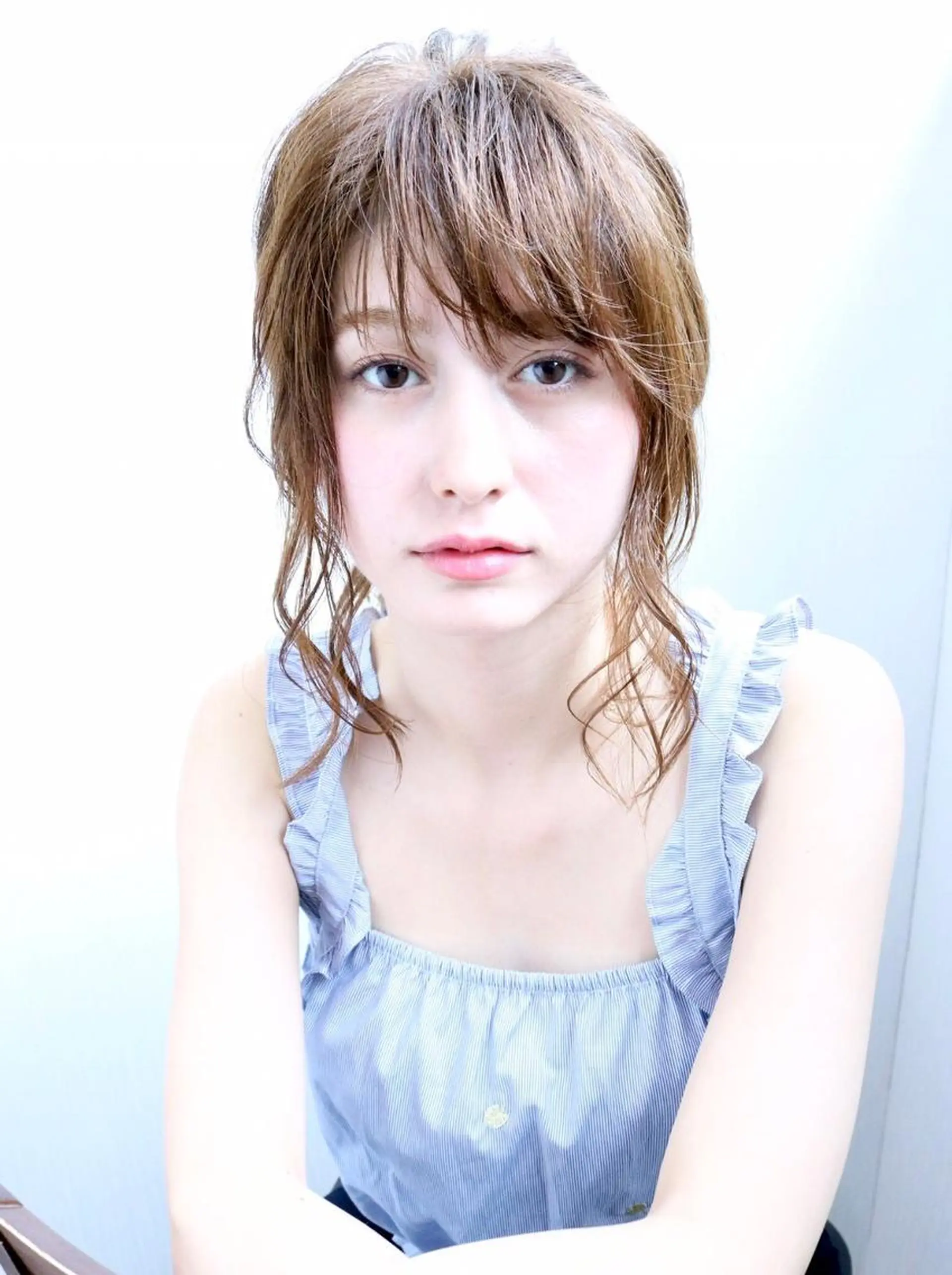 ミディアム カラー パーマ 山下 直人のヘアスタイル