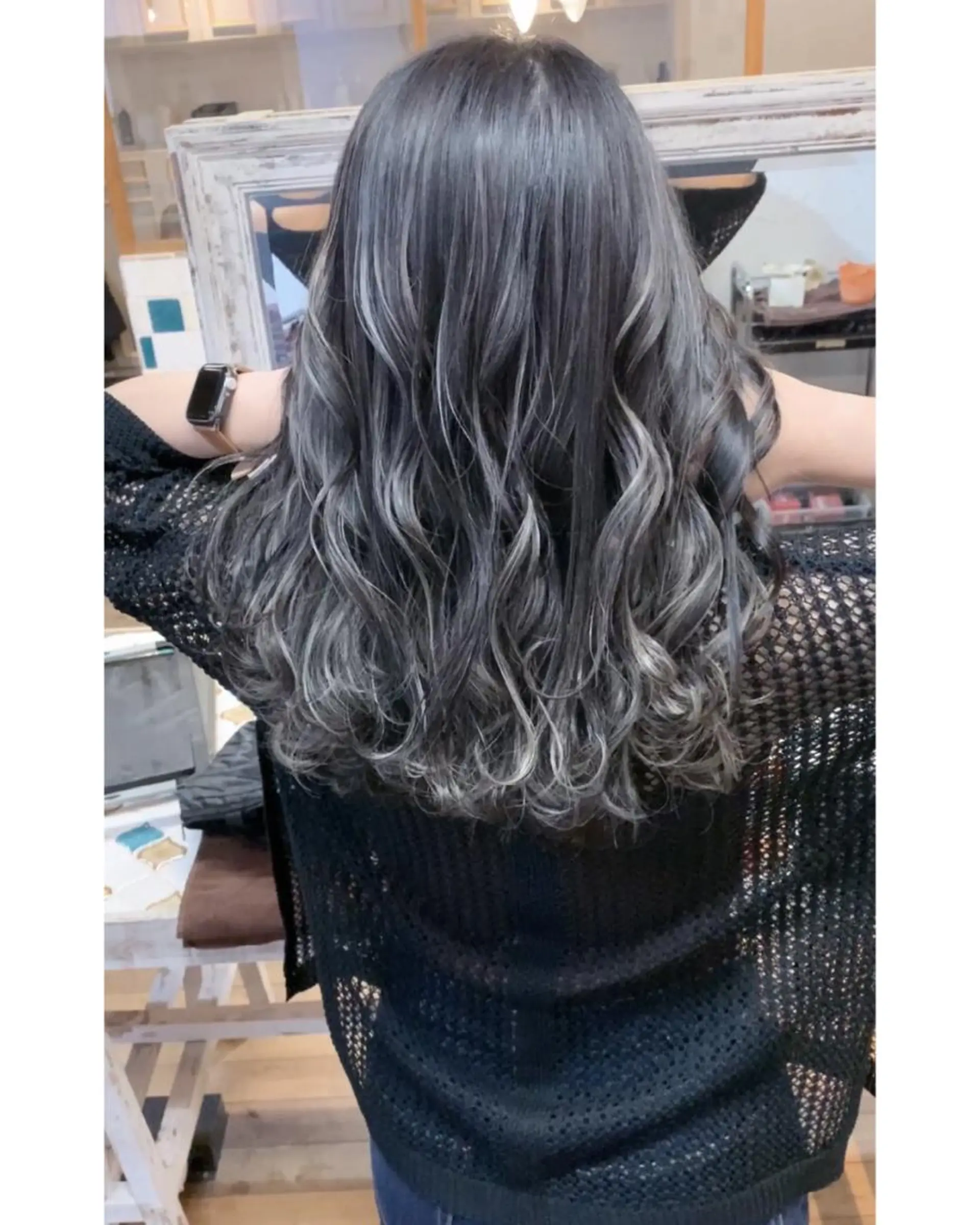 カラー バレイヤージュ ハイライトカラー 石井辰功也 フリーランス美容師のヘアスタイル