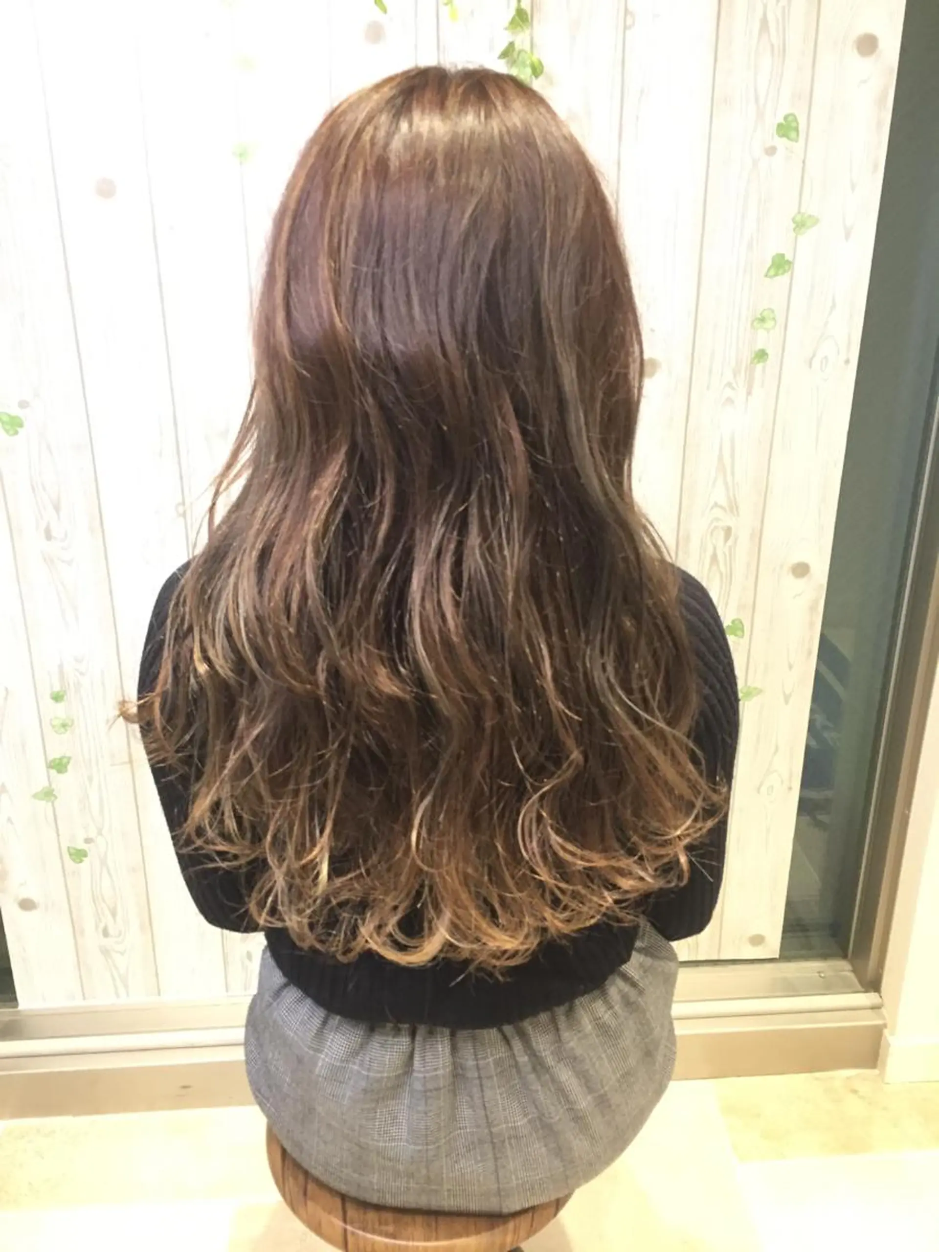 ロング カラー ヘアアレンジ グレージュ ハイライトカラー ハイライト メンズパーマ特化/ メッシュ/薫/店長のヘアスタイル