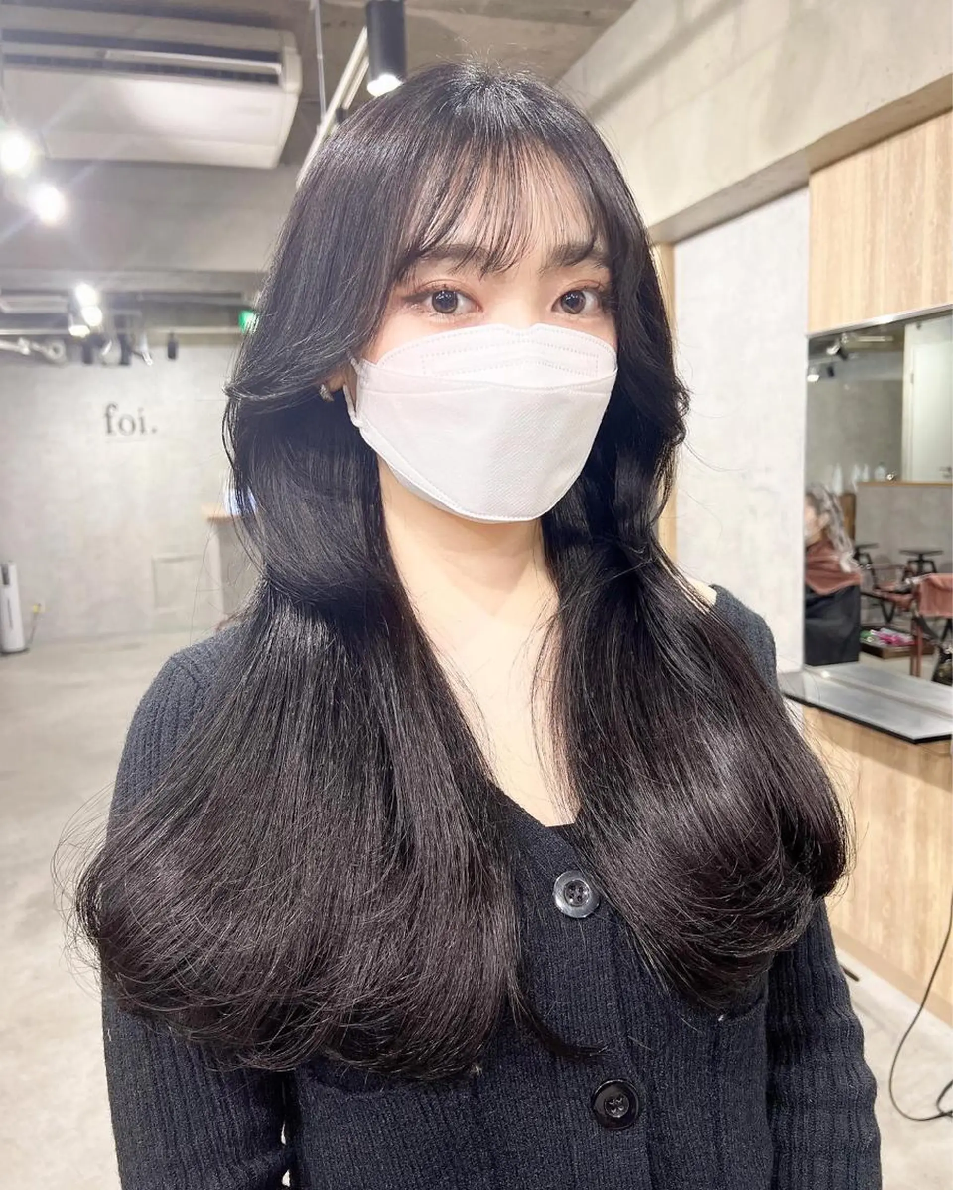 ロング カラー カット ヘアカラー トリートメント ヘッドスパ ヘアセット 韓国レイヤー/ 顔周り💕田中将吾のヘアスタイル