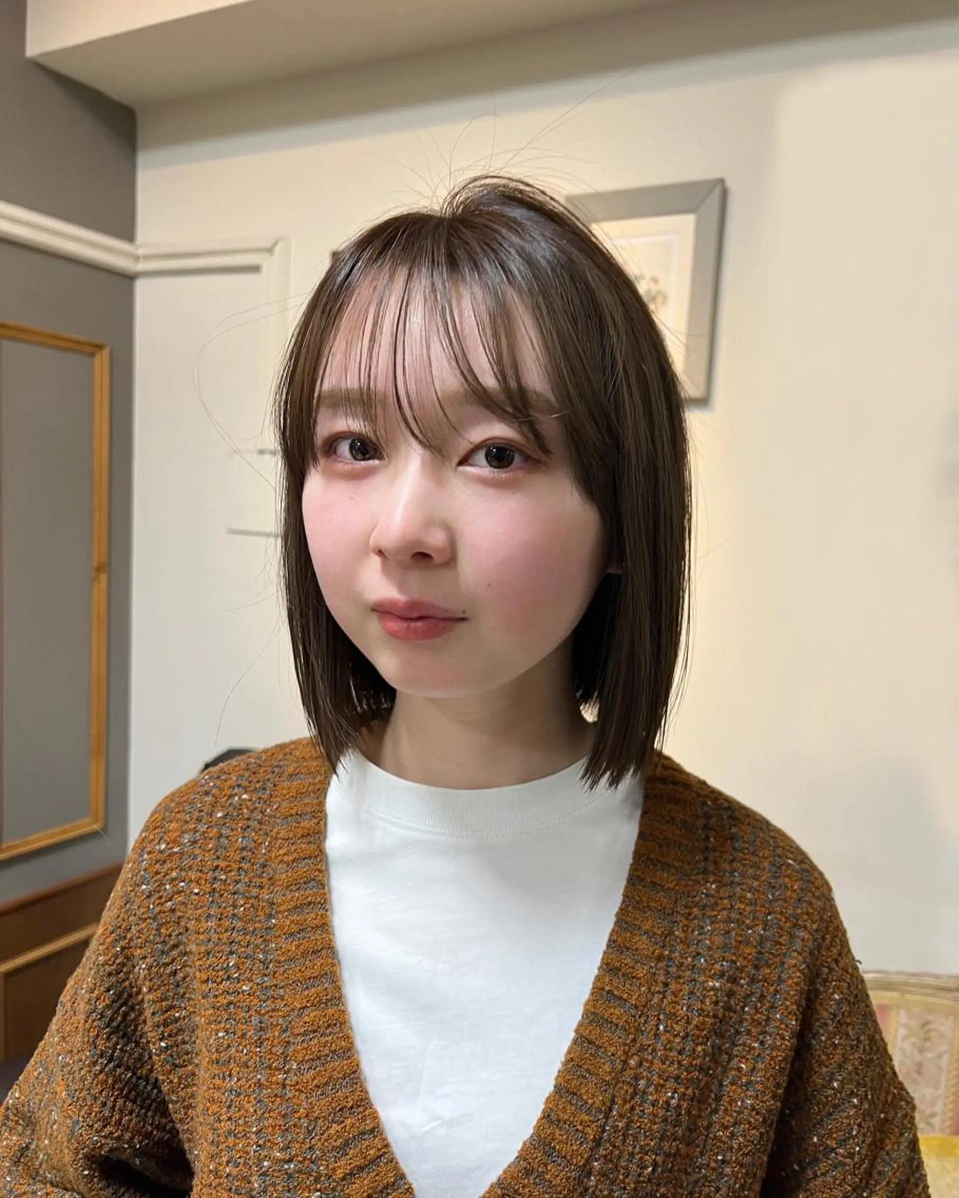 ショート カラー ベージュカラー まろやか透明感カラー ♡MANAのヘアスタイル