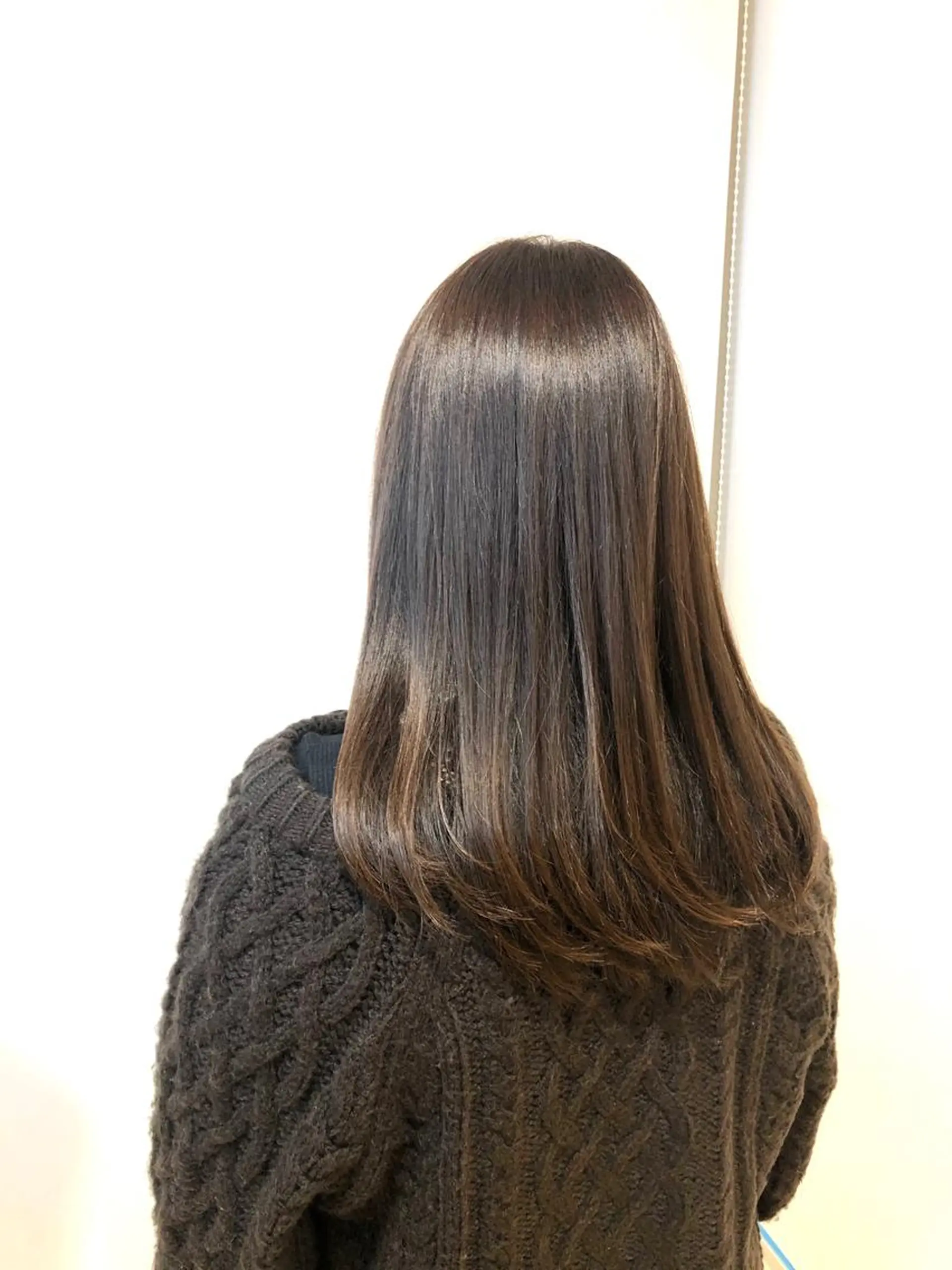 セミロング カラー 髪質改善 トリートメント 髪質改善縮毛矯正 💎TOMOのヘアスタイル