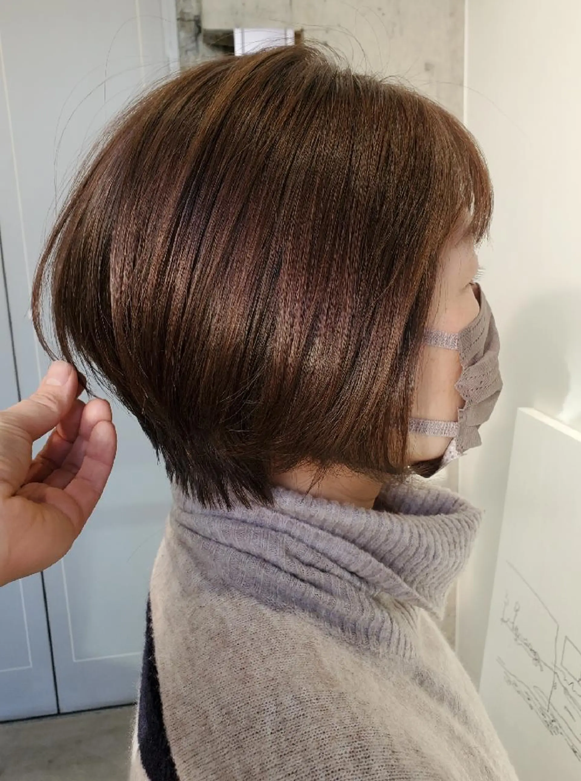 ショート ハイライト カット ヘアカラー 難波/白髪ぼかし/ KAORIのヘアスタイル